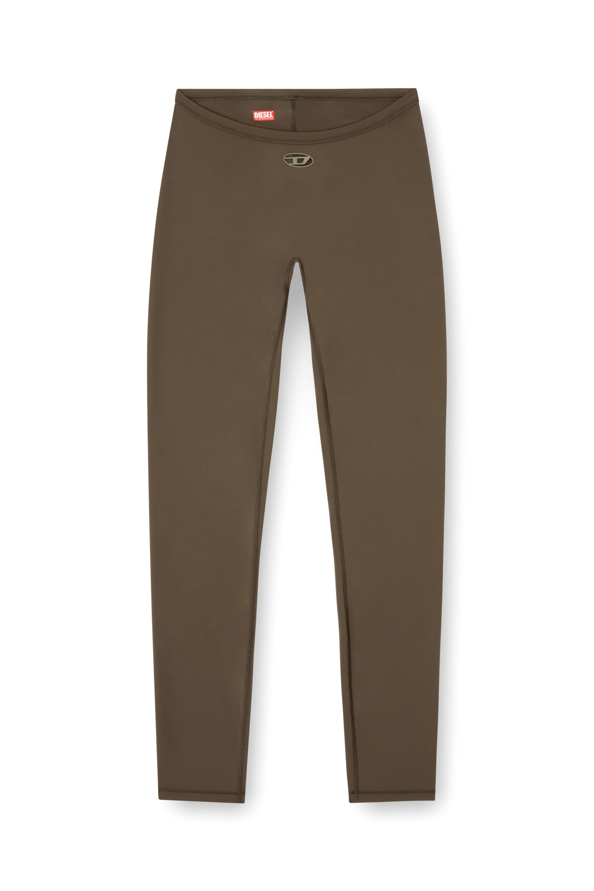 Diesel - MINA-UTLT, Female's Stretch Nylon leggings in Brown - 4