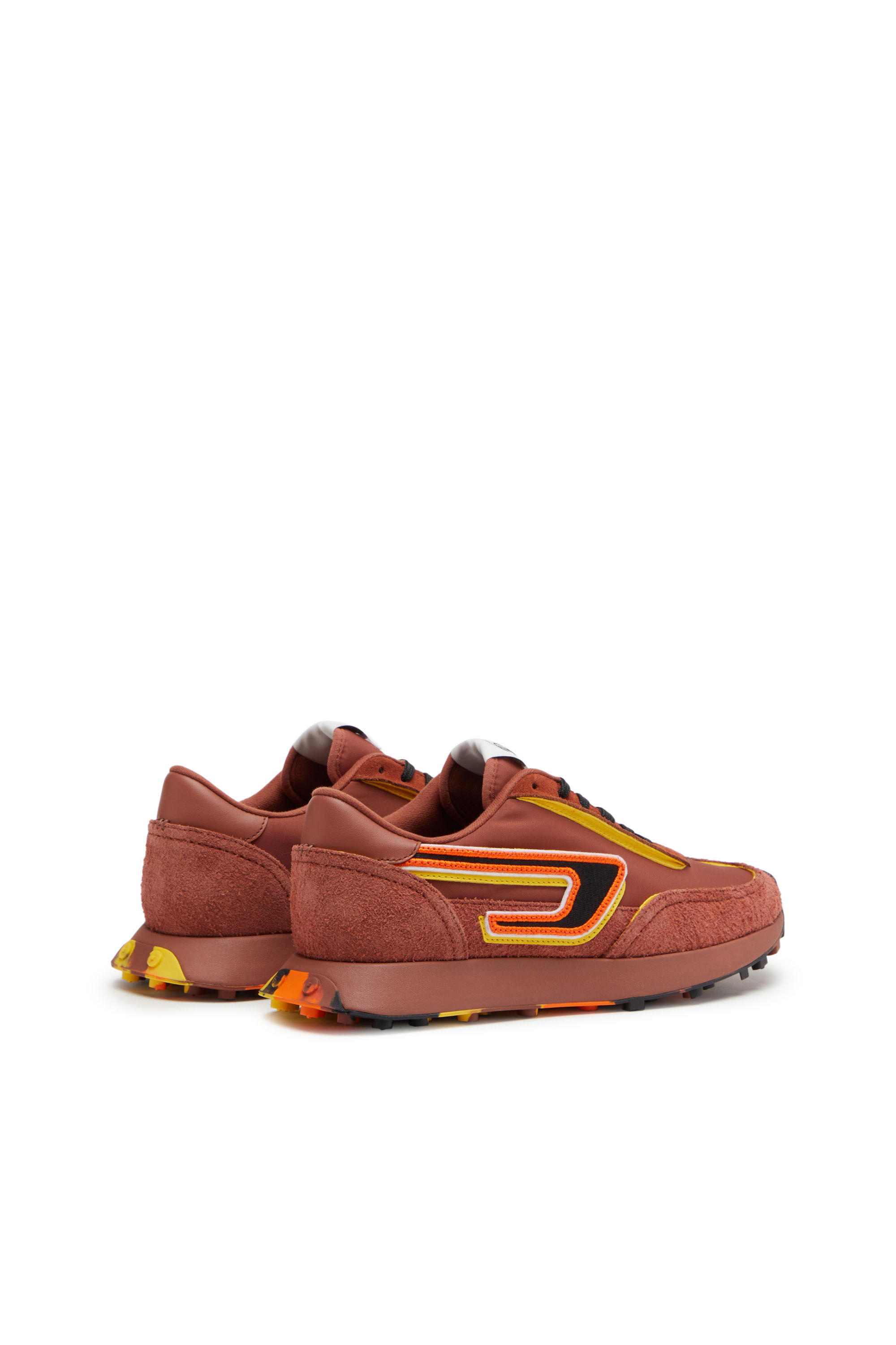 Diesel - S-RACER LC W, Female's S-Racer Lc W - Low-top sneakers in nylon and suede in Brown - 3