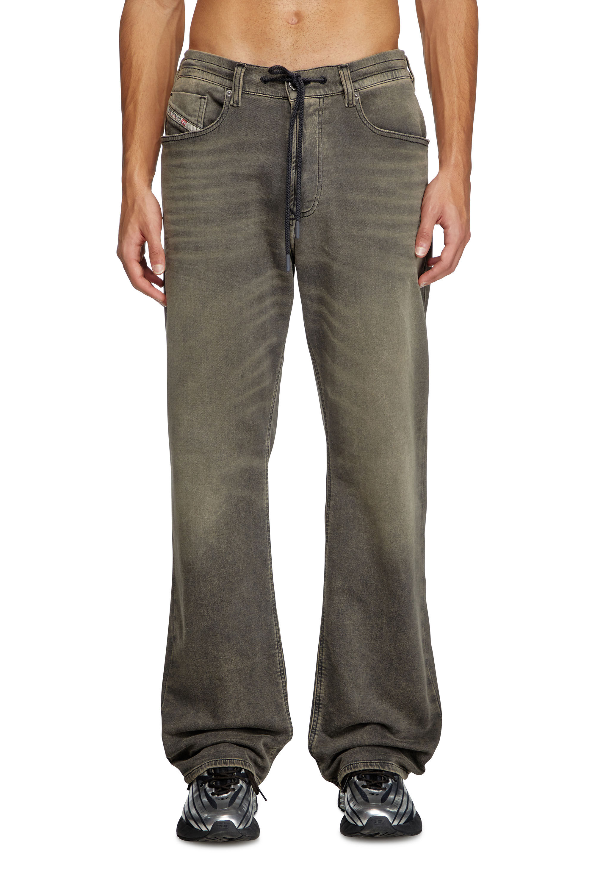 Diesel - Relaxed 2080 D-Reel Joggjeans® 068PD Homme, Gris Clair - Image 3