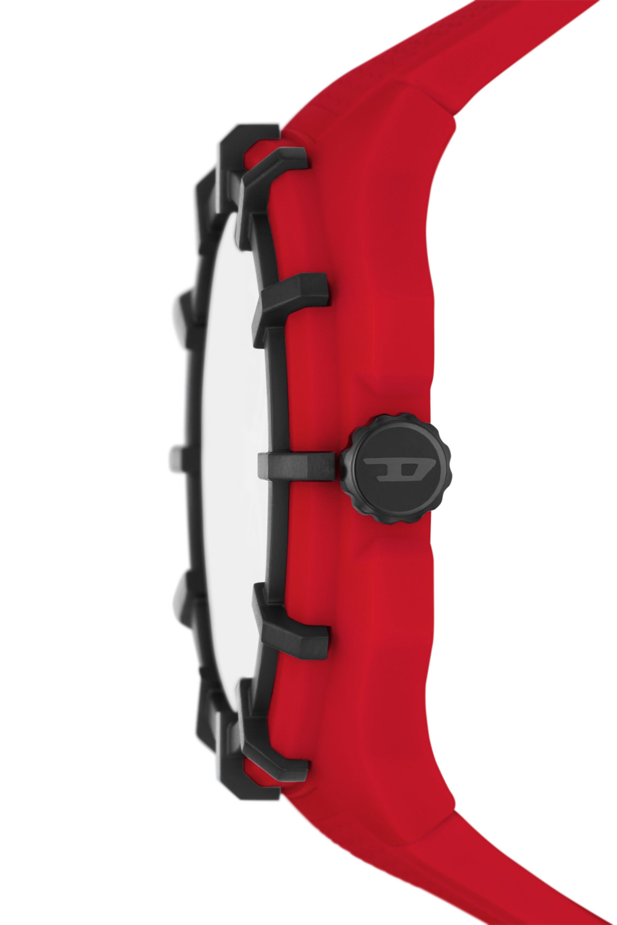 Diesel red 2024 silicone watch