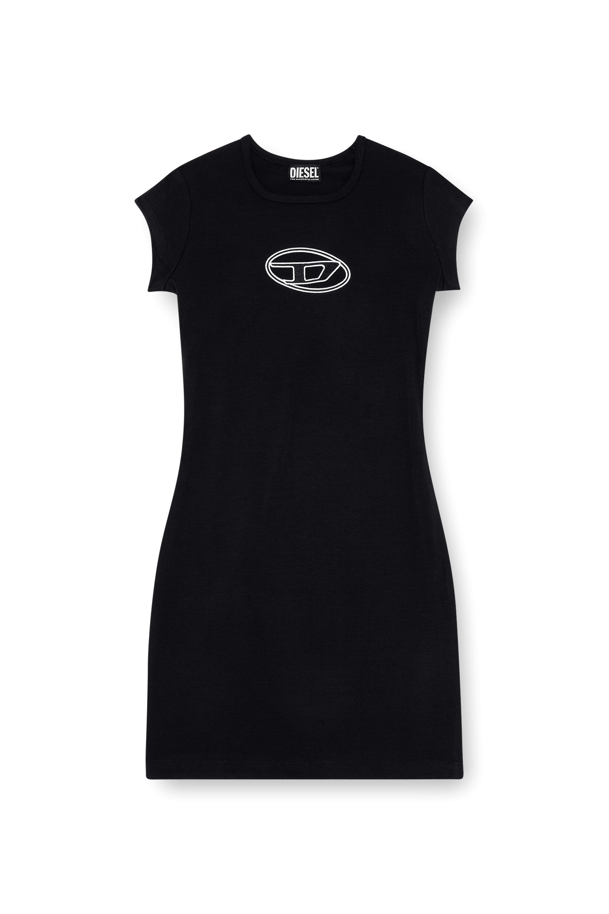 Diesel - D-ANGIEL, Female's Short dress in Black/White - 2