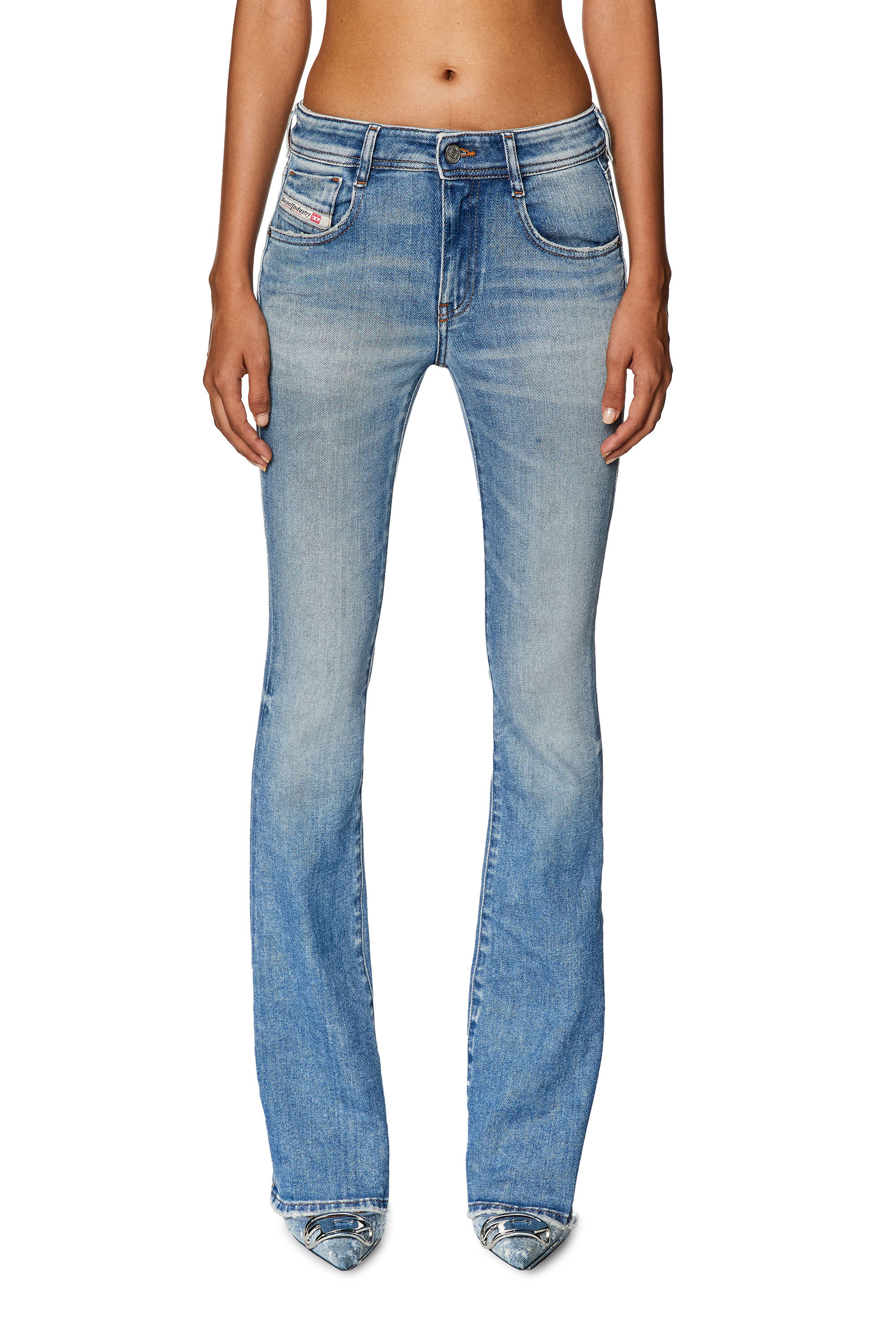 Diesel - Bootcut and Flare Jeans 1969 D-Ebbey 09G70, Bleu Clair - Image 3