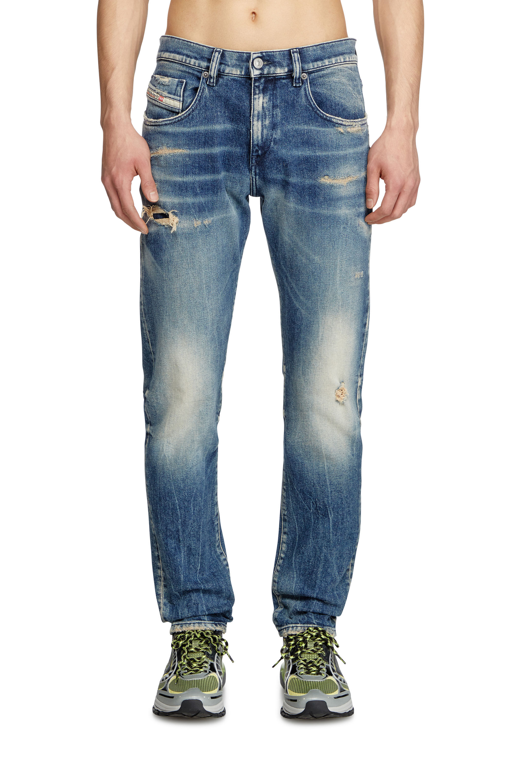 Diesel - Slim Jeans 2019 D-Strukt 007Y6 Homme, Bleu Foncé - Image 3