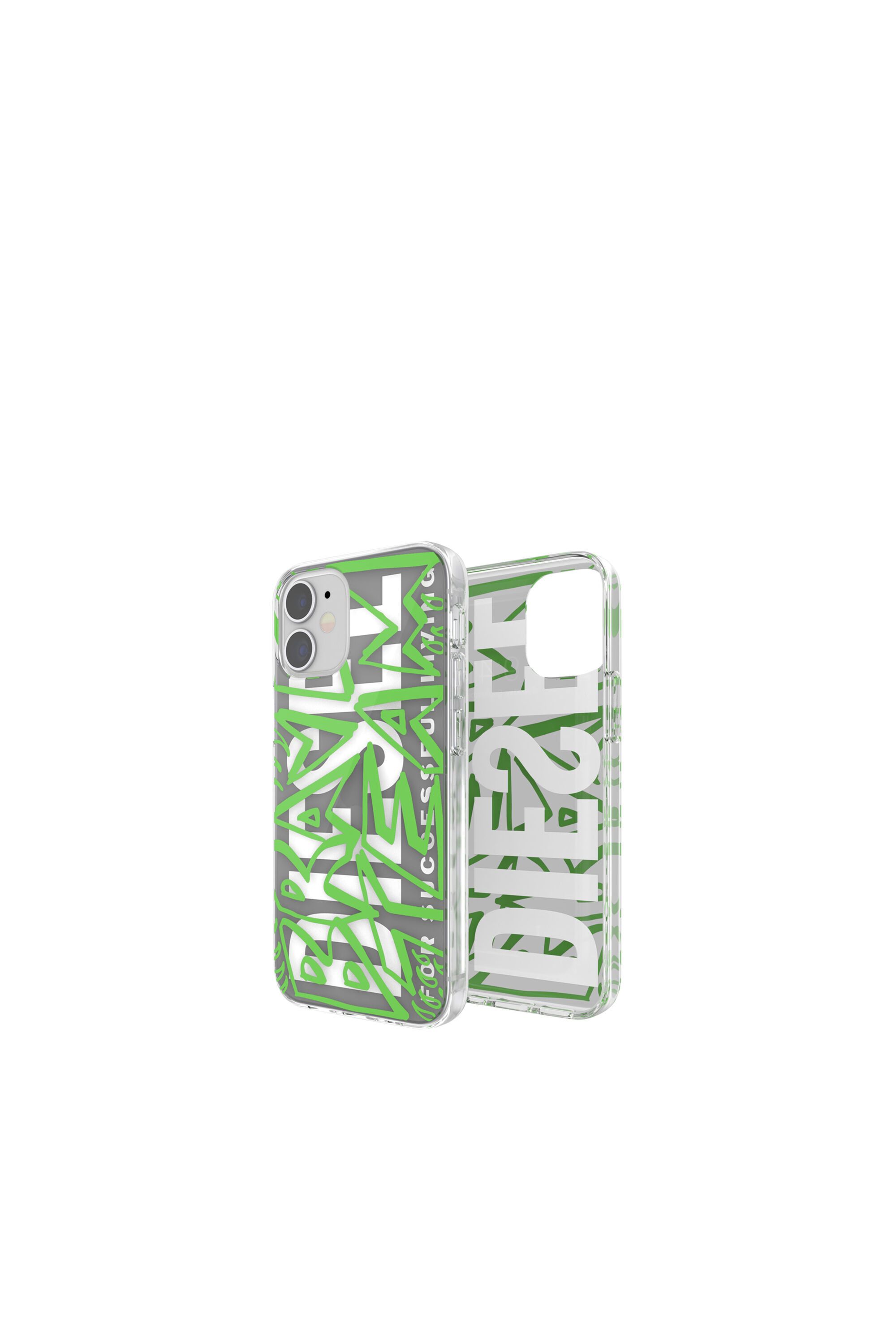 Diesel - 42569 STANDARD CASE, Coque en TPU ultra-léger pur iPhone 12 Mini Mixte in Vert - 1