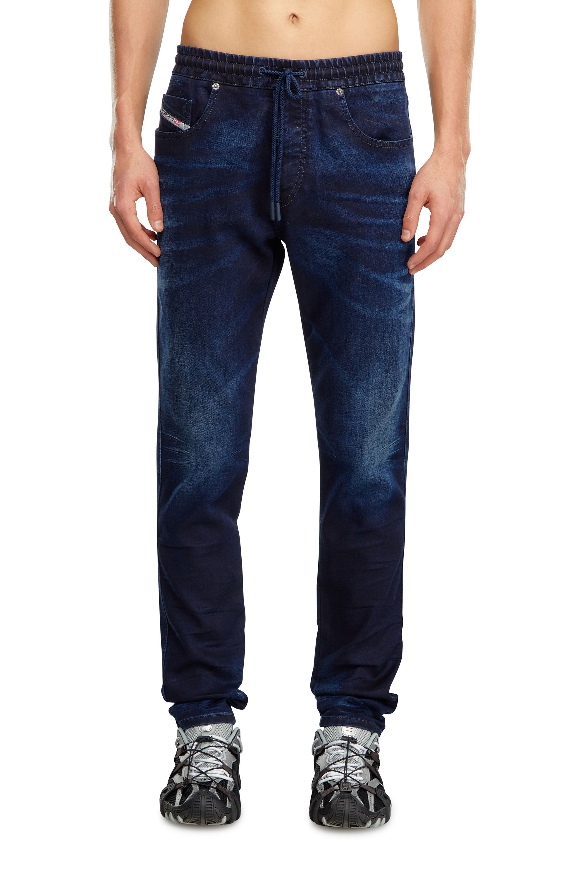 Diesel - Homme Slim 2060 D-Strukt Joggjeans® 09J35, Bleu Foncé - Image 3