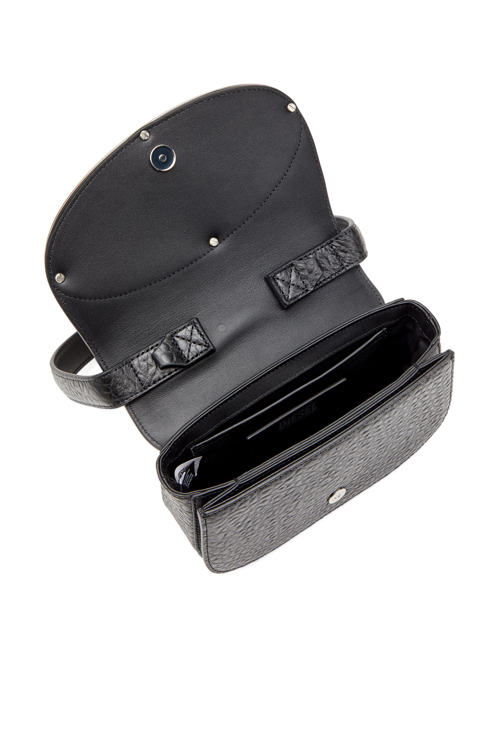 Diesel - 1DR, Female's 1DR - Iconic shoulder bag in bubble leather in Black - 4