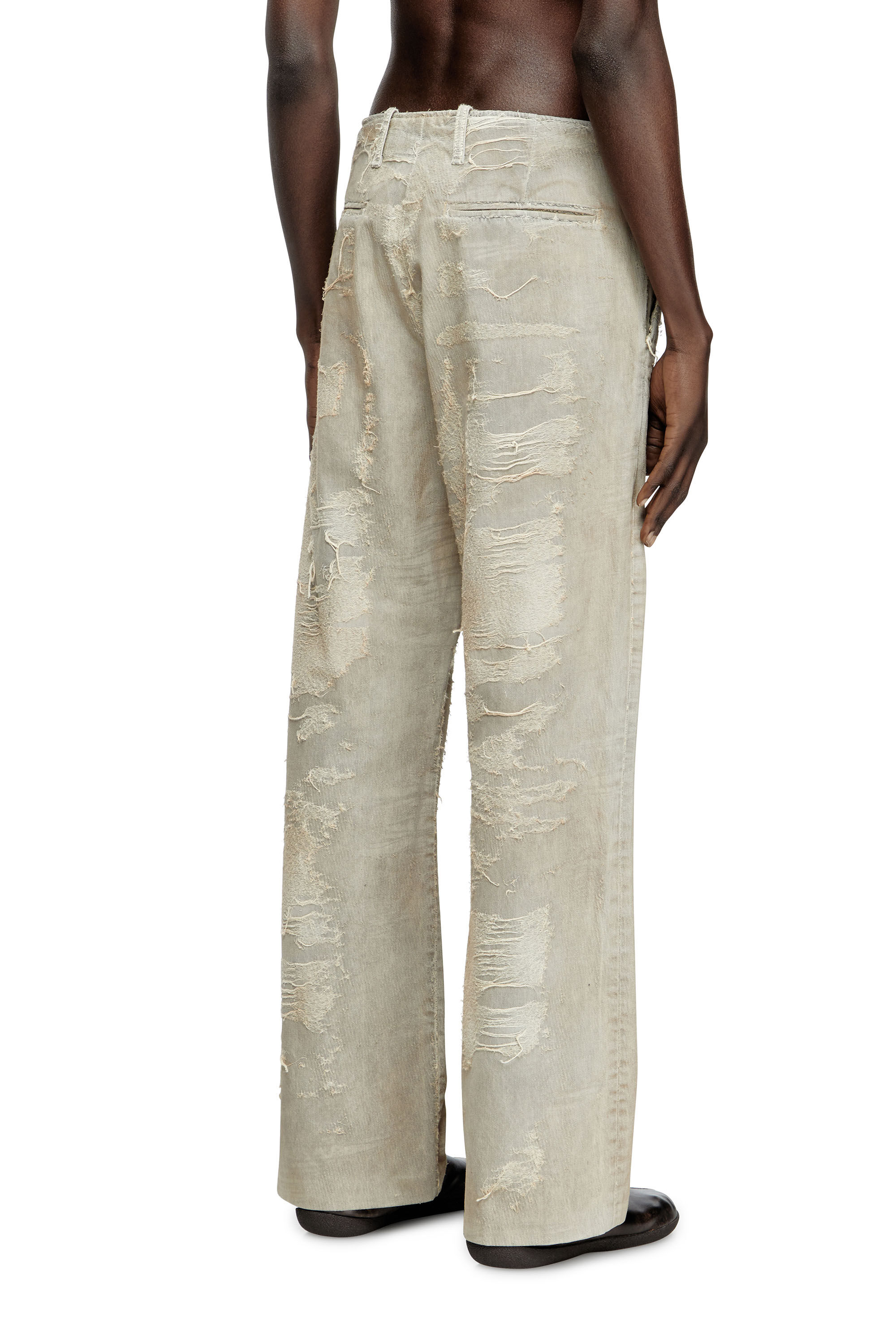 Diesel - Relaxed Jeans D-Boix 007AU Homme, Gris Clair - Image 4