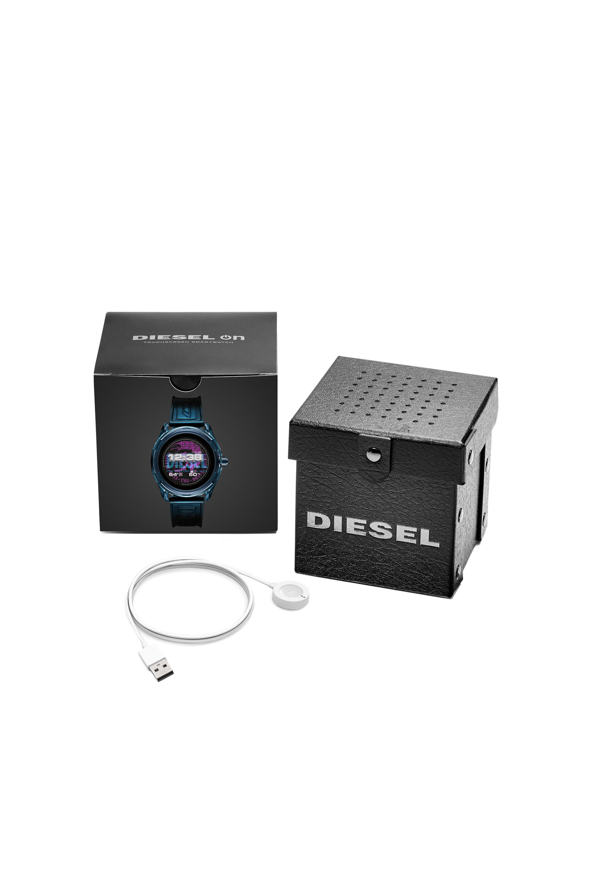 Diesel - DT2020, Montre connectée Diesel On Fadelite - Bleu transparent Homme in Bleu - 6