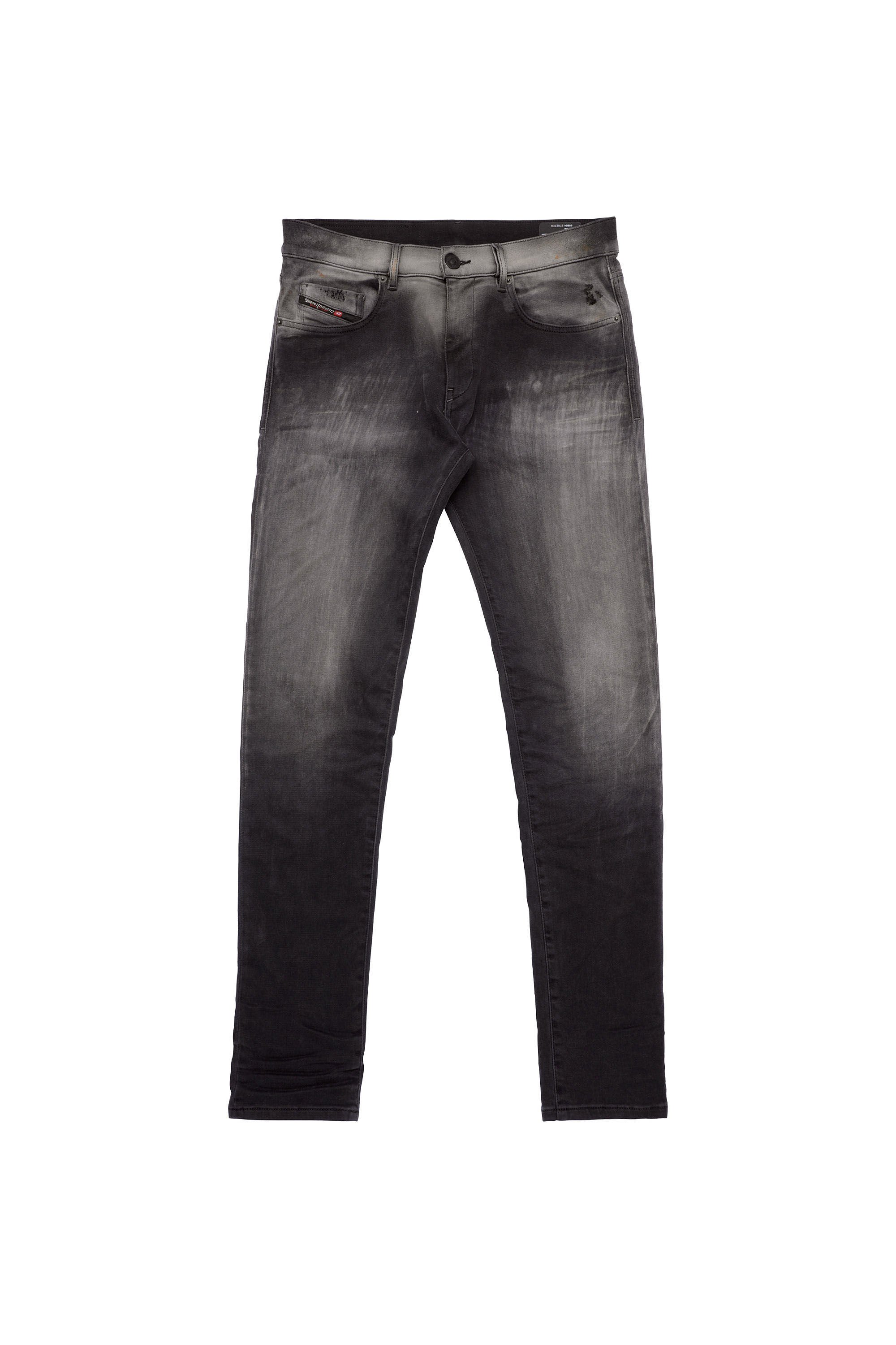 Diesel - D-Strukt JoggJeans® 09B04 Slim, Noir/Gris foncé - Image 2