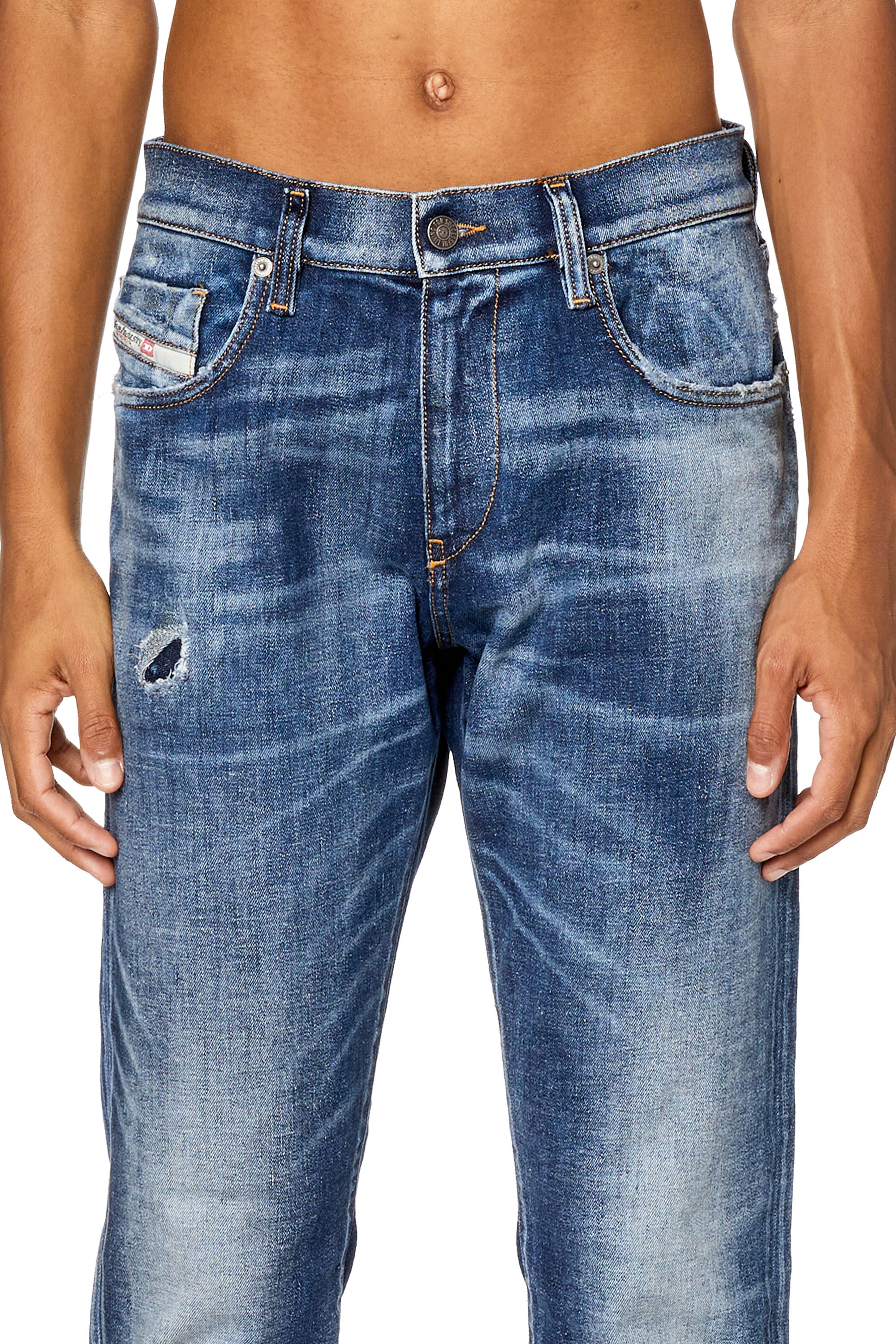 Diesel - Slim Jeans 2019 D-Strukt 09G89, Bleu moyen - Image 5