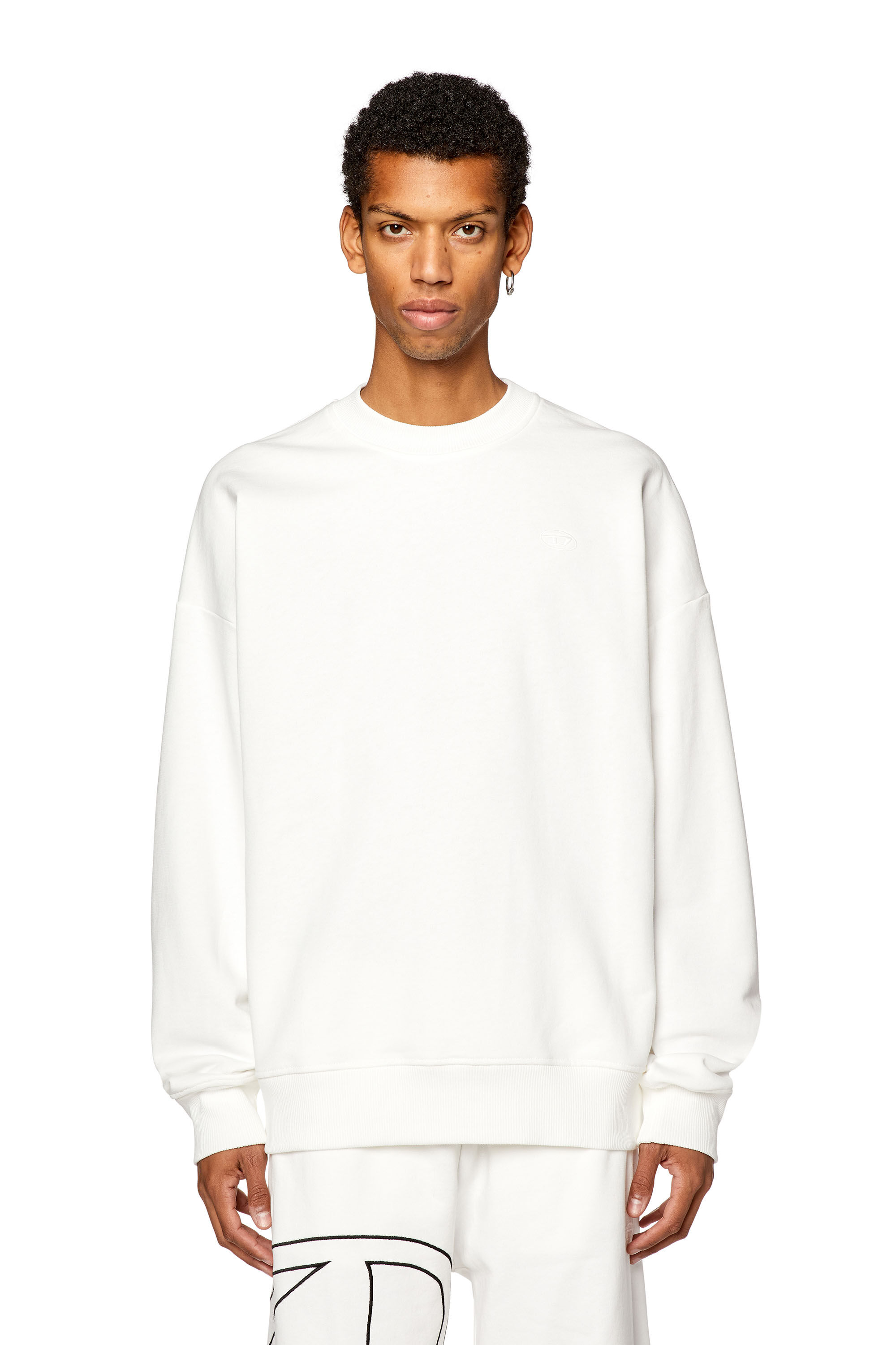 Diesel white sweatshirt store