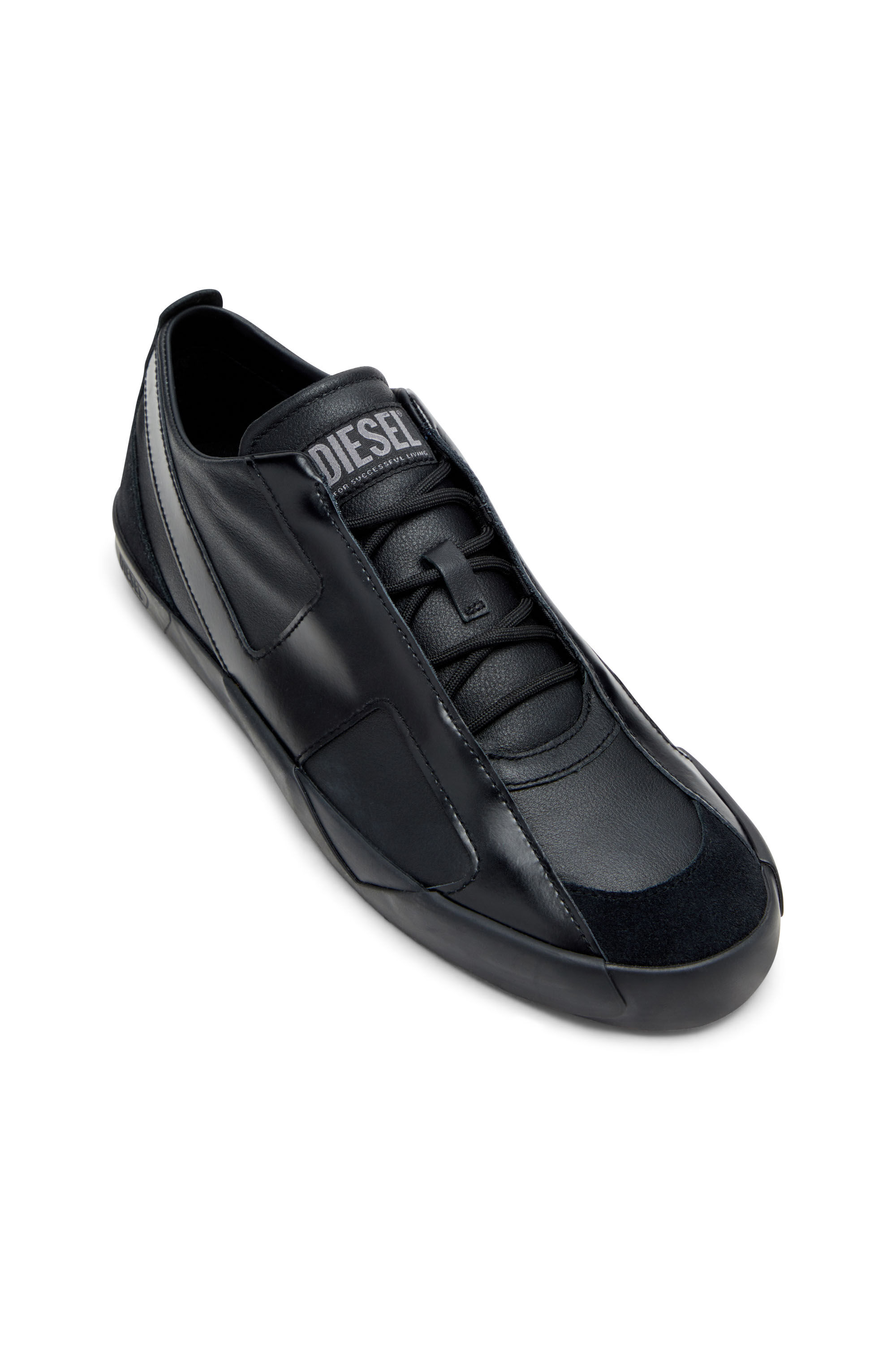 Diesel - S-SLANTE-D LOW, Male's S-Slante-D-Sneakers in suede and leather with D logo in null - 6
