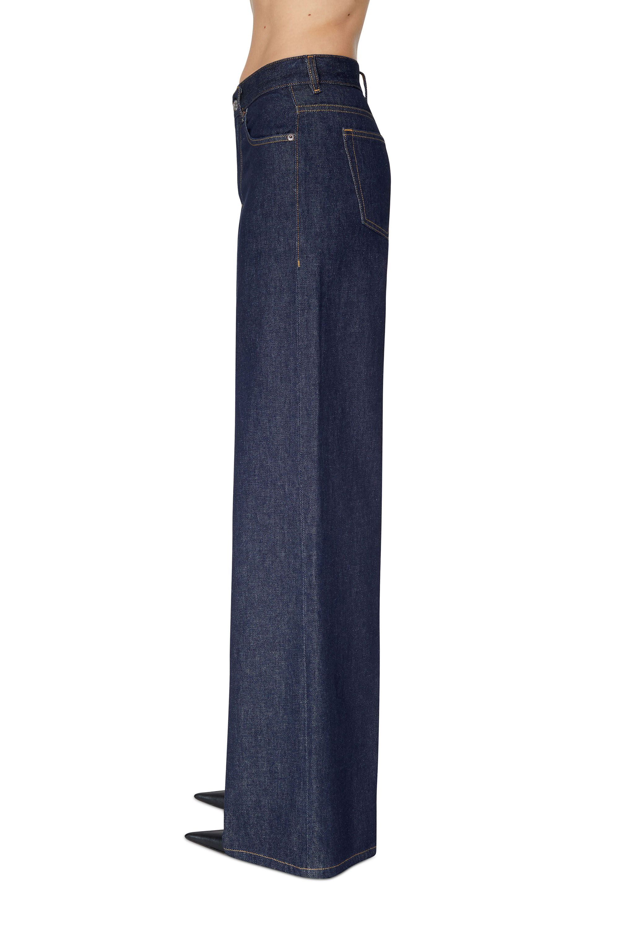 Diesel - 1978 Z9C02 Bootcut and Flare Jeans, Dark Blue - Image 6