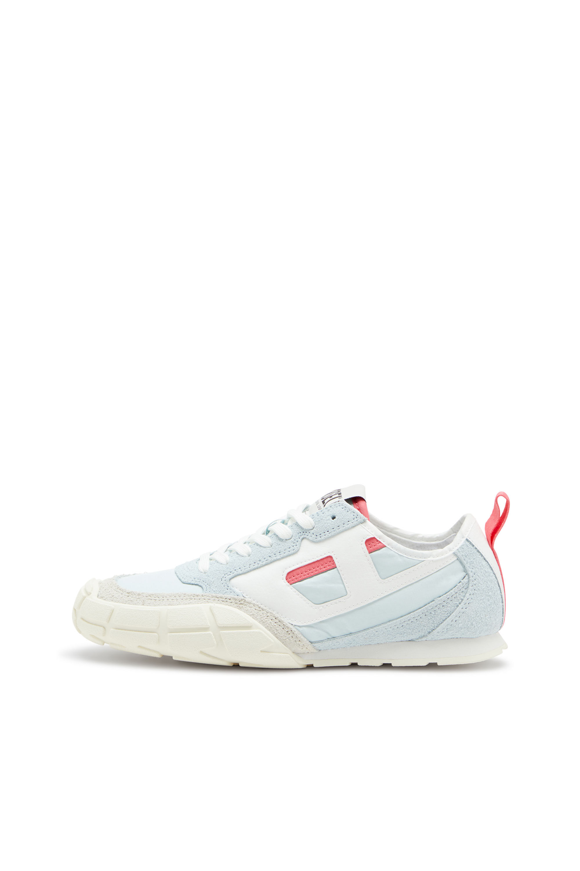 Diesel - S-PAGODHA LOW W, Female's S-Pagodha-Sneakers in leather, suede and ripstop in Light Blue - 7