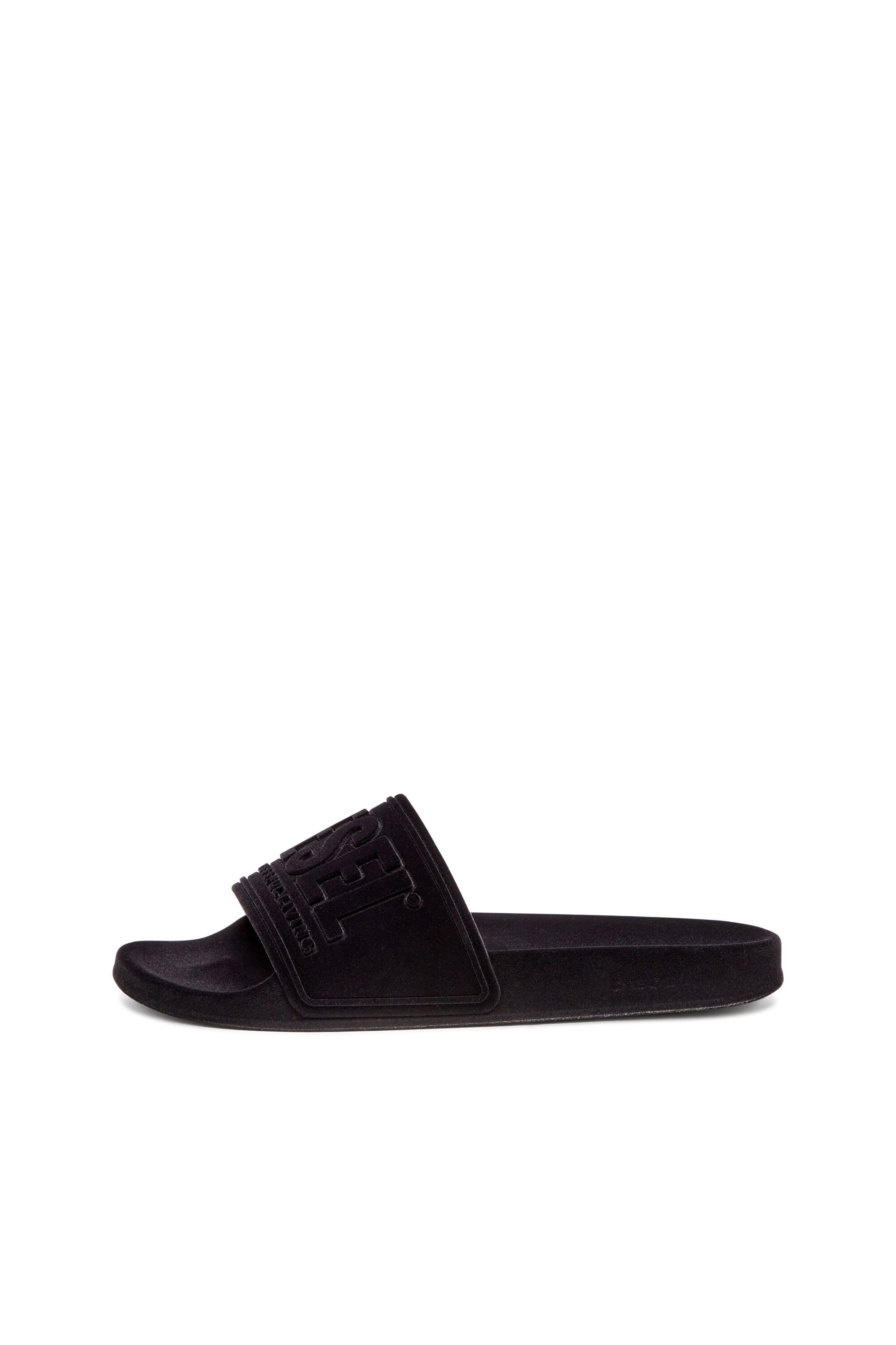 Diesel - SA-MAYEMI CC W, Female's Sa-Mayemi-Pool slides with velvety flocking in Black - 7