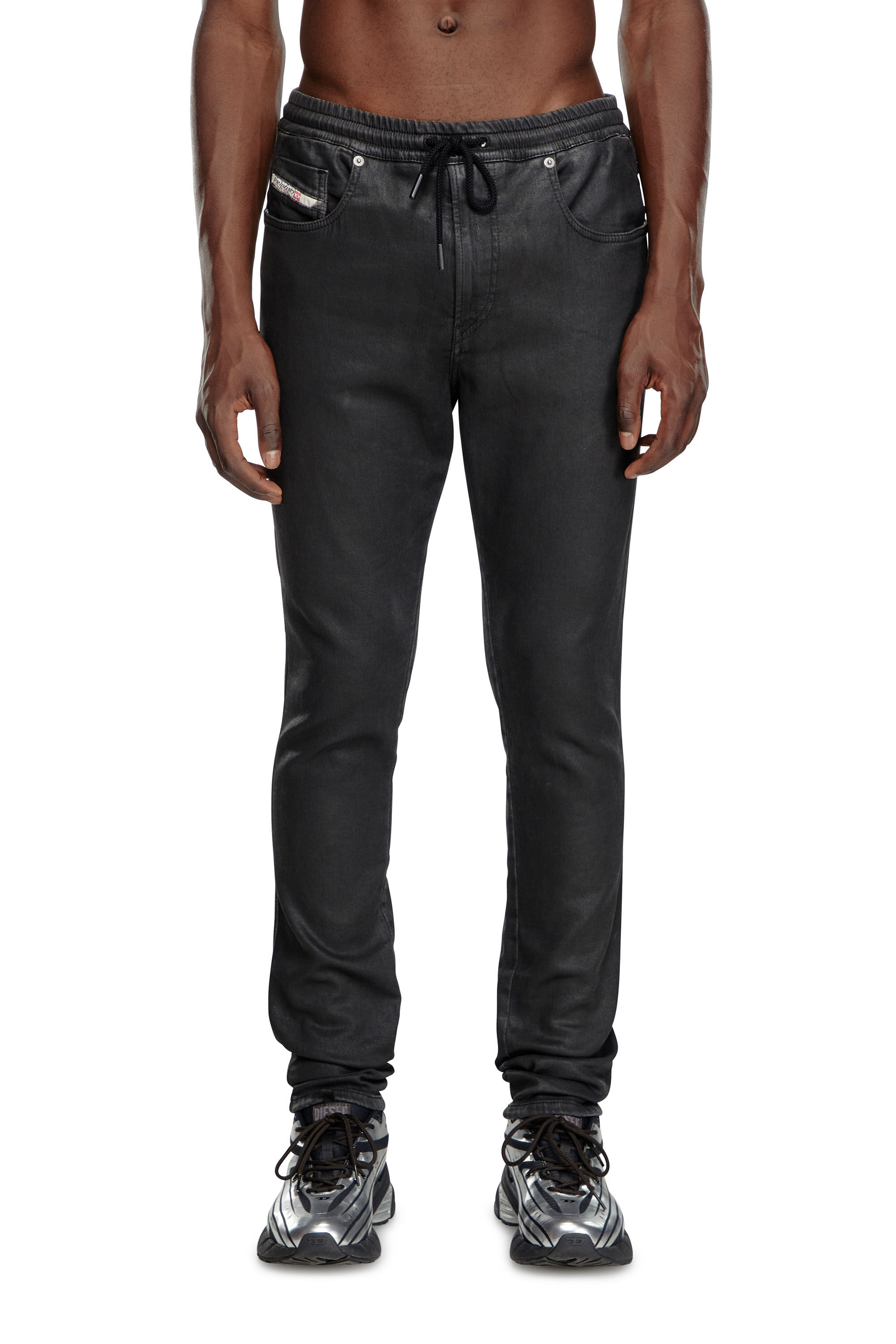 Diesel - Male Slim 2060 D-Strukt Joggjeans® 068LP, Black/Dark Grey - Image 3