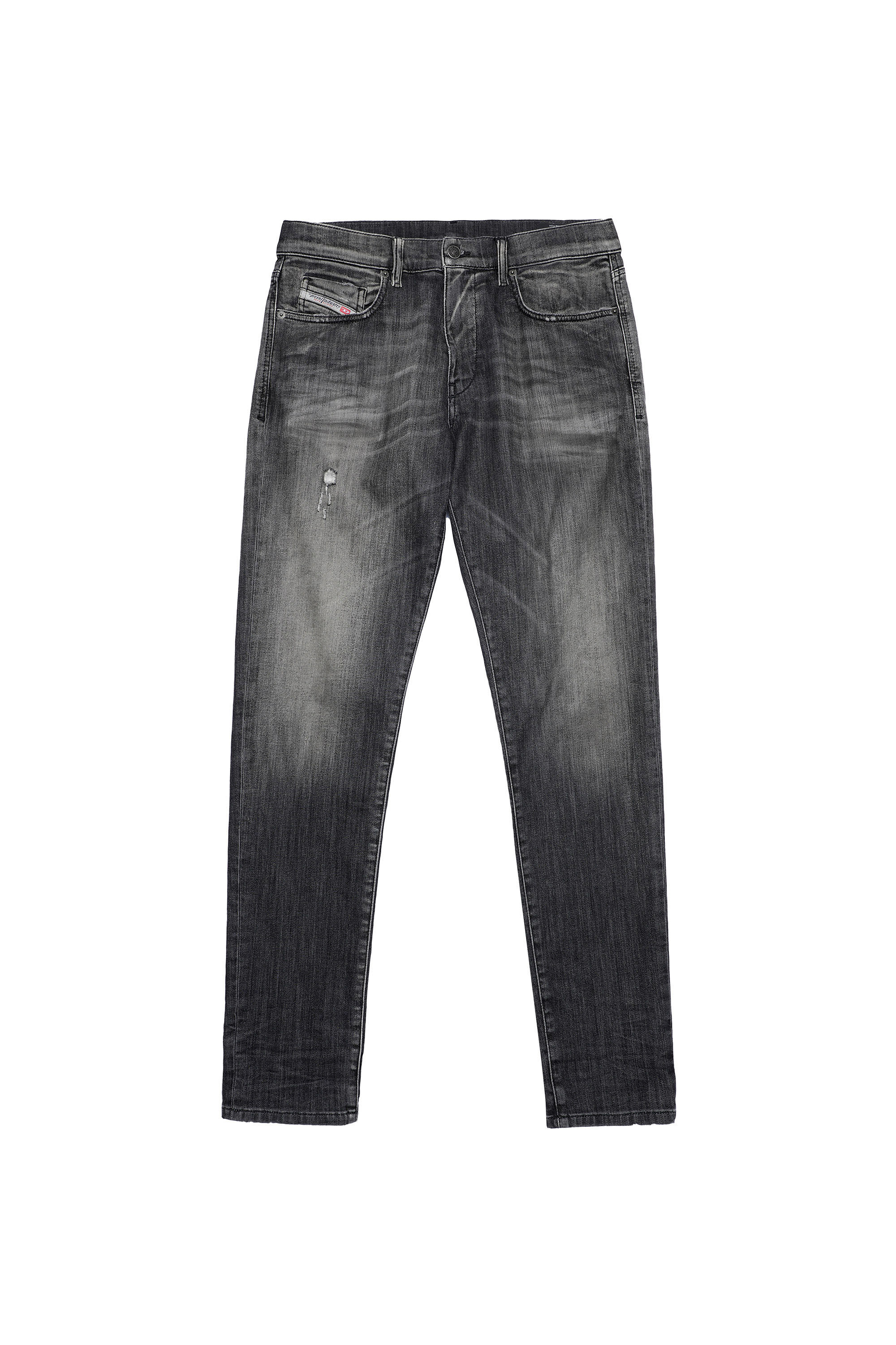 Diesel - D-Strukt JoggJeans® 09B54 Slim, Noir/Gris foncé - Image 2
