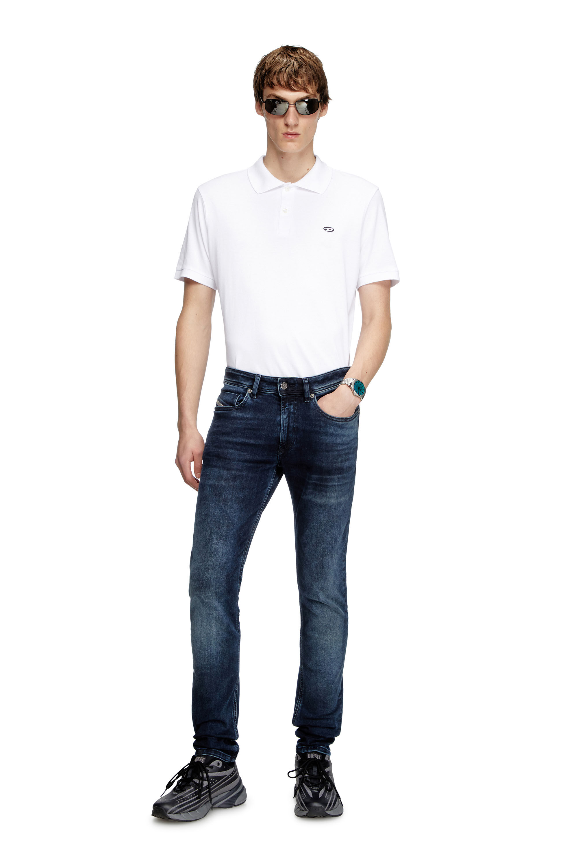 Diesel - Skinny Jeans 1979 Sleenker 0ENAR Homme, Bleu Foncé - Image 1