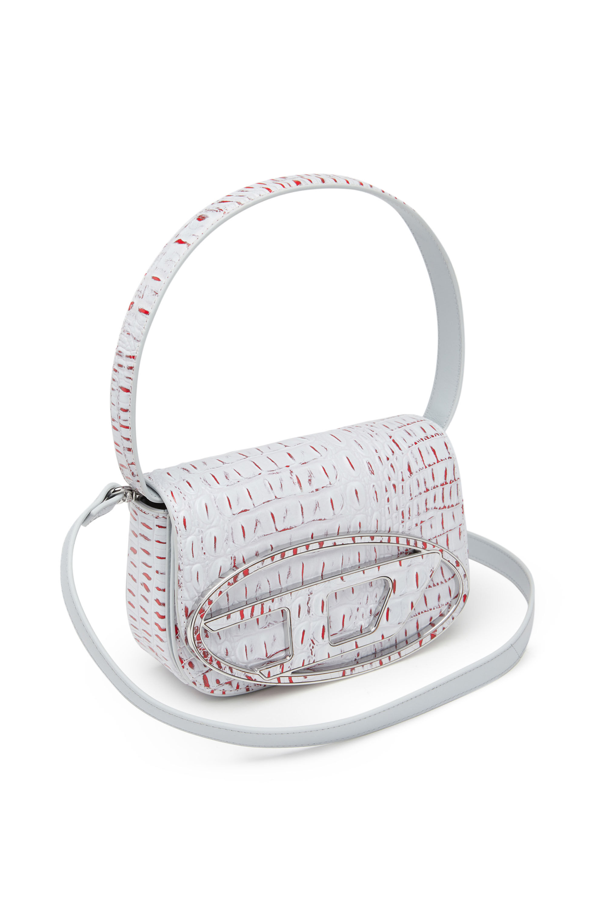 Croc print shoulder bag 2025