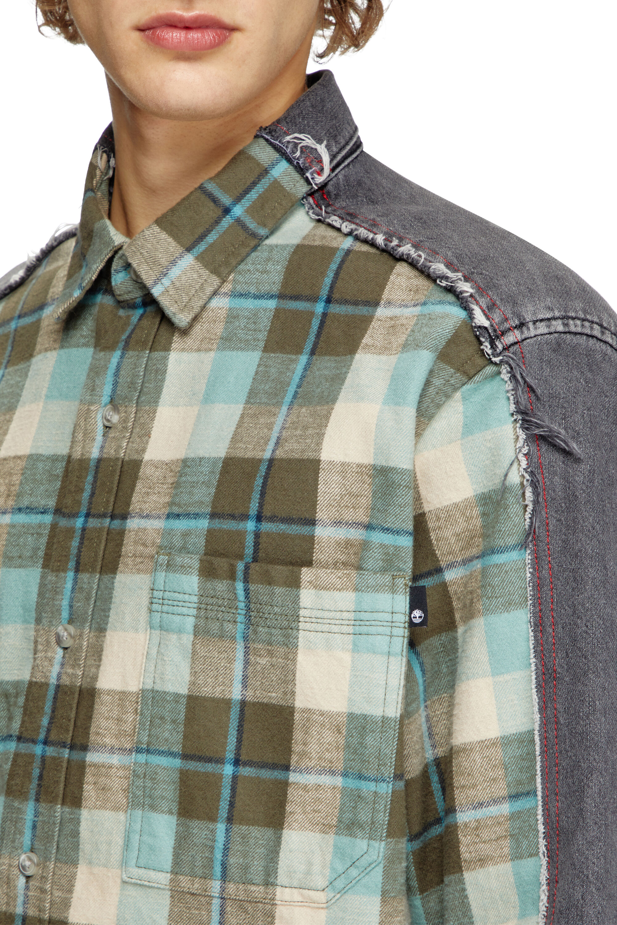 Diesel - Shirt Dieseloves 2B, Chemise à carreaux en denim Mixte in Polychrome - 8