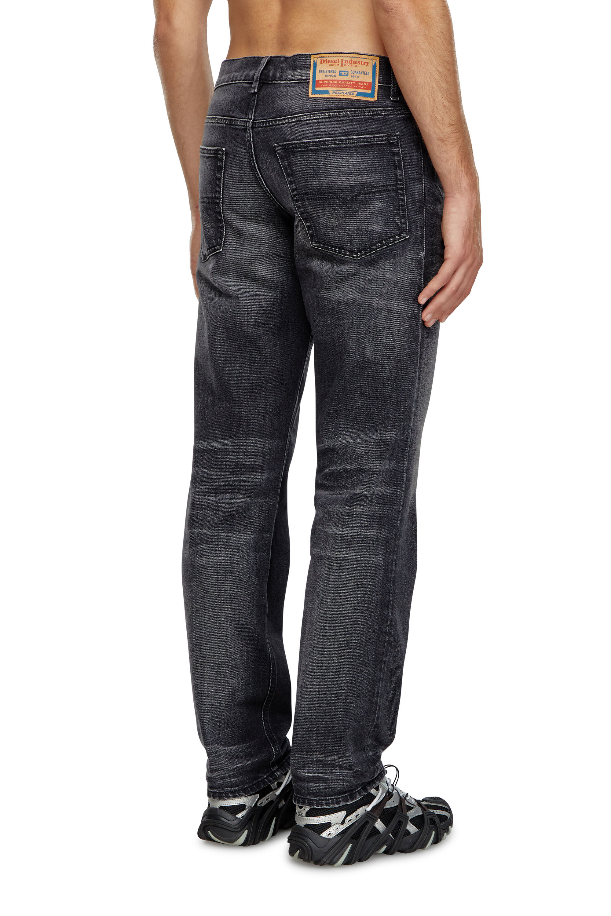 Diesel - Homme Tapered Jeans 2023 D-Finitive 09J65, Noir/Gris foncé - Image 4