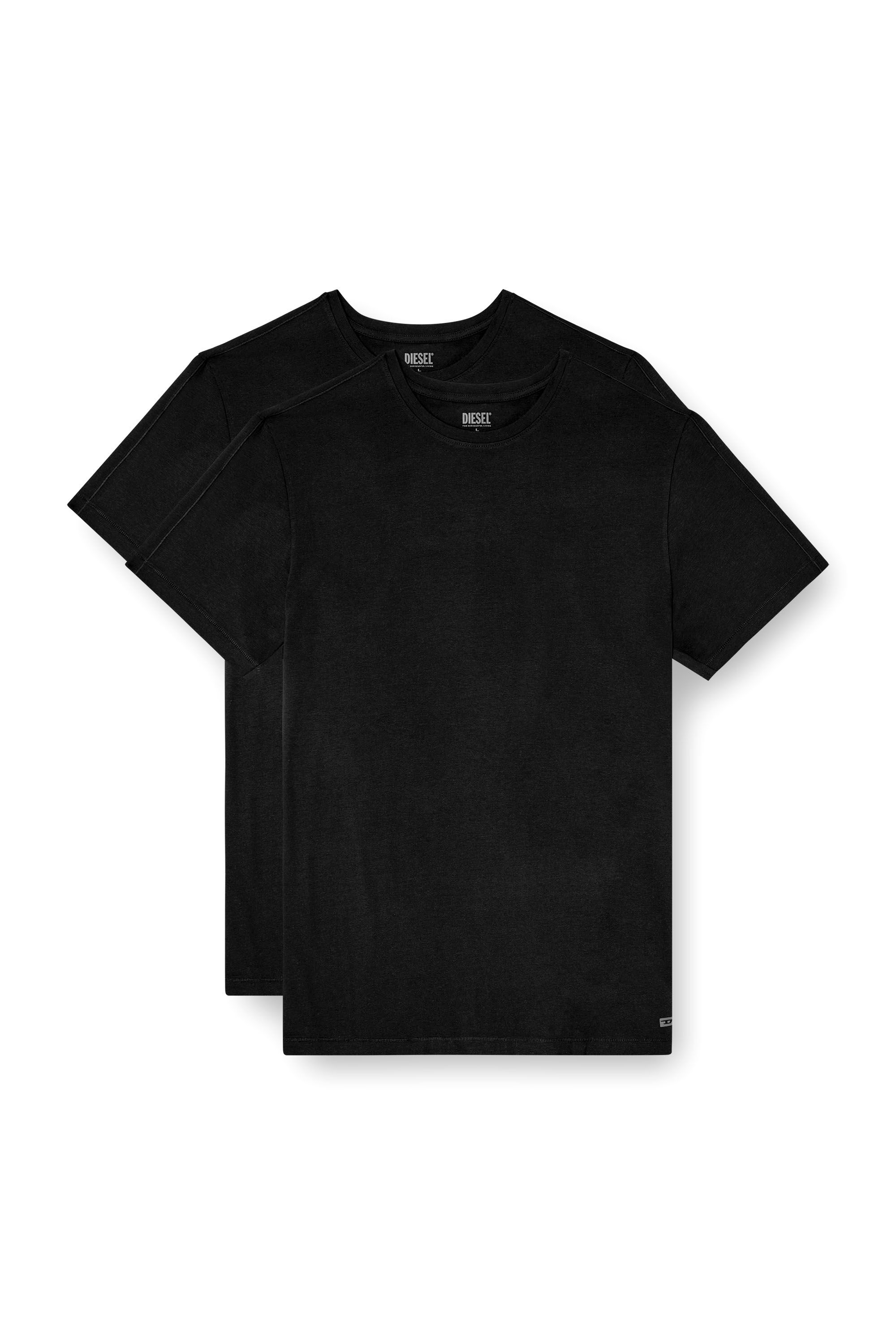 Diesel - RANDAL-D-MONO-2PACK, Male's 2-pack T-shirts in fluid jersey in Black - 2