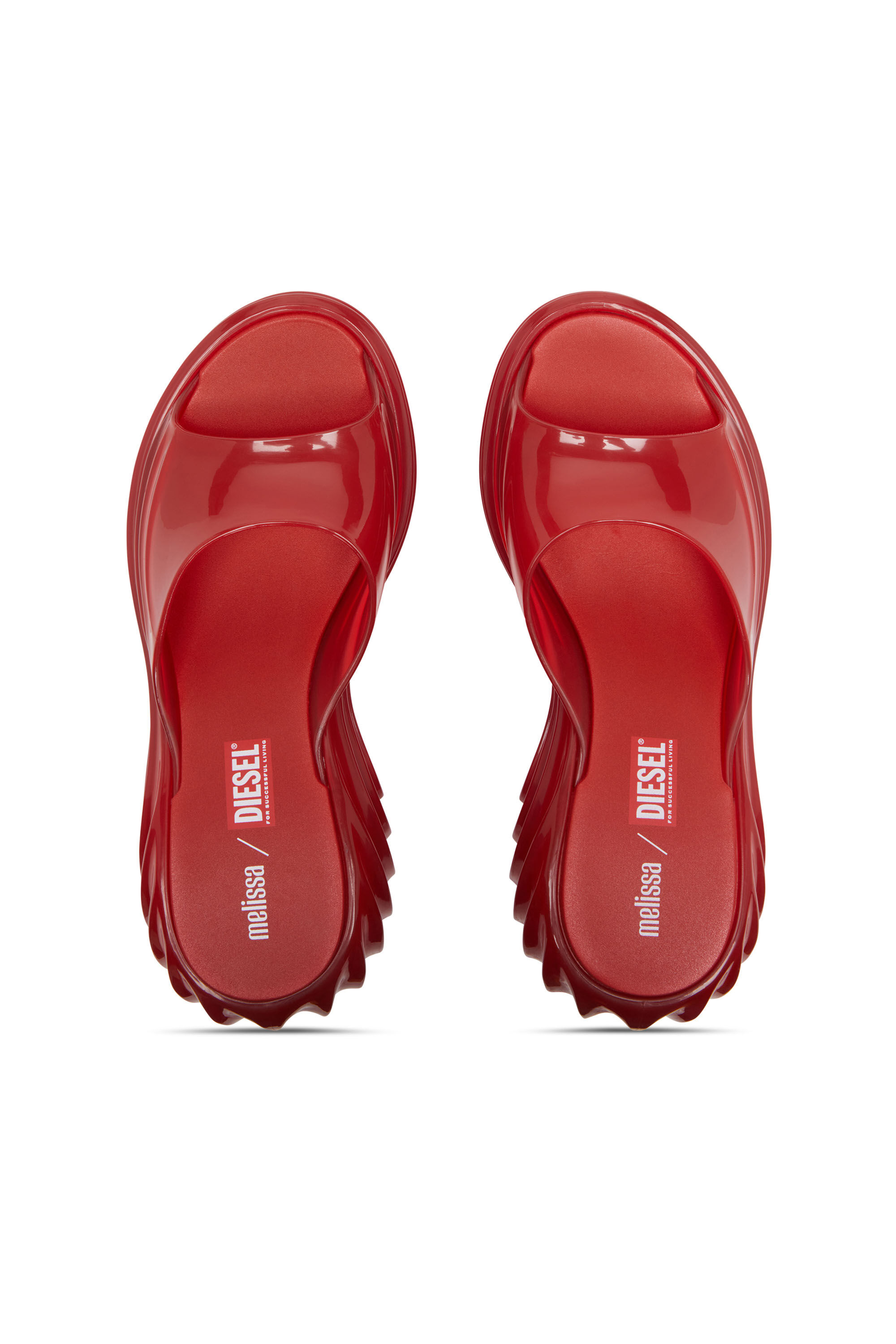 Diesel - MELISSA QUANTUM PLATFORM, Female's Platform mule in Melflex® in Red - 4