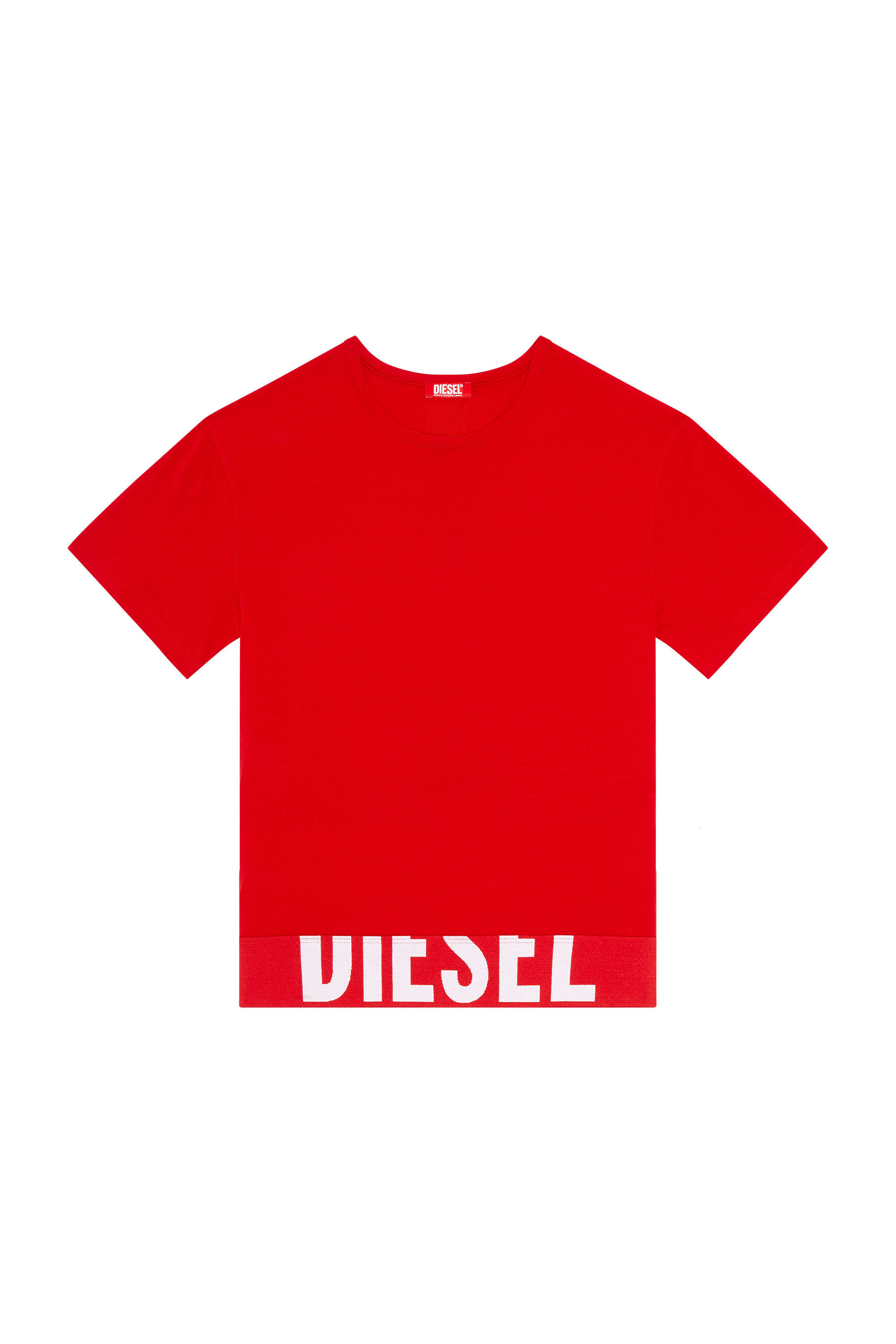 Diesel - UFTEE-SPORT-CROPPED-T-SHIRT, Red - Image 4