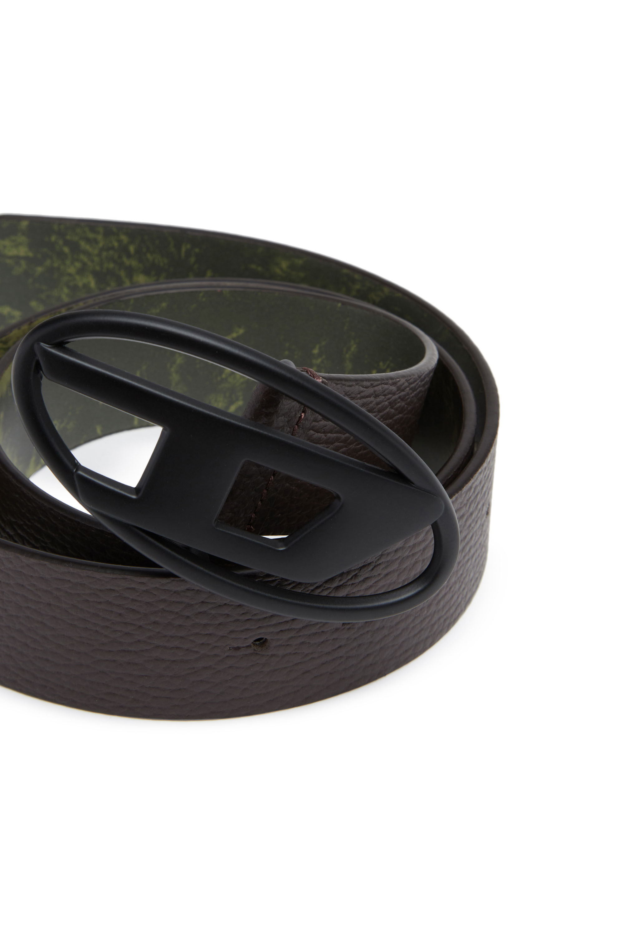 Diesel - B-1DR REV, Male's Reversible belt in leather and PU in Black - 3