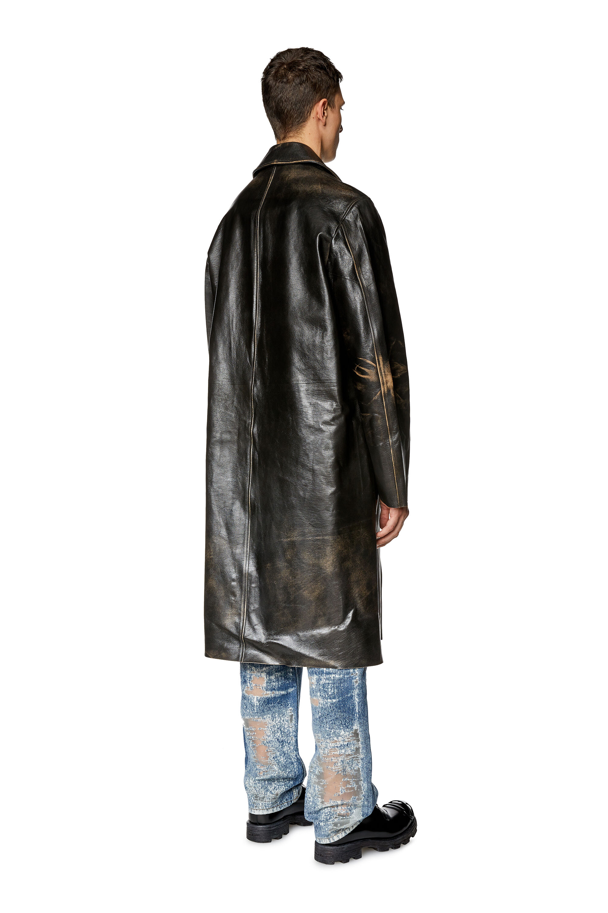 Distressed trench coat shop