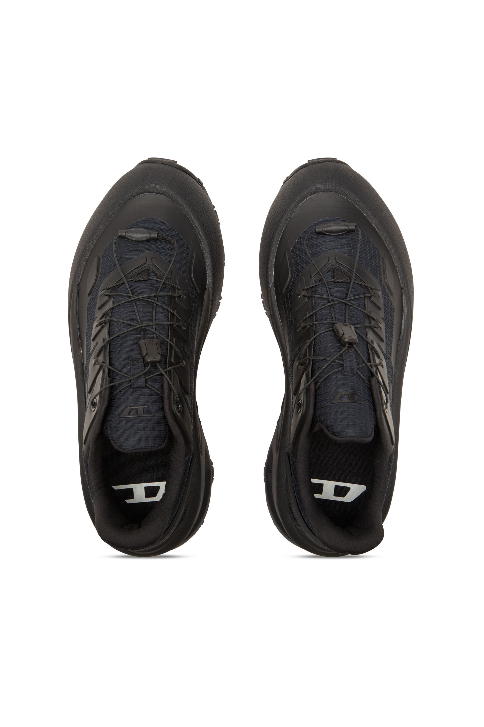 Diesel - D-CAGE RUNNER, Male's D-Cage Runner-Sneakers in TPU-trimmed ripstop in Black - 4