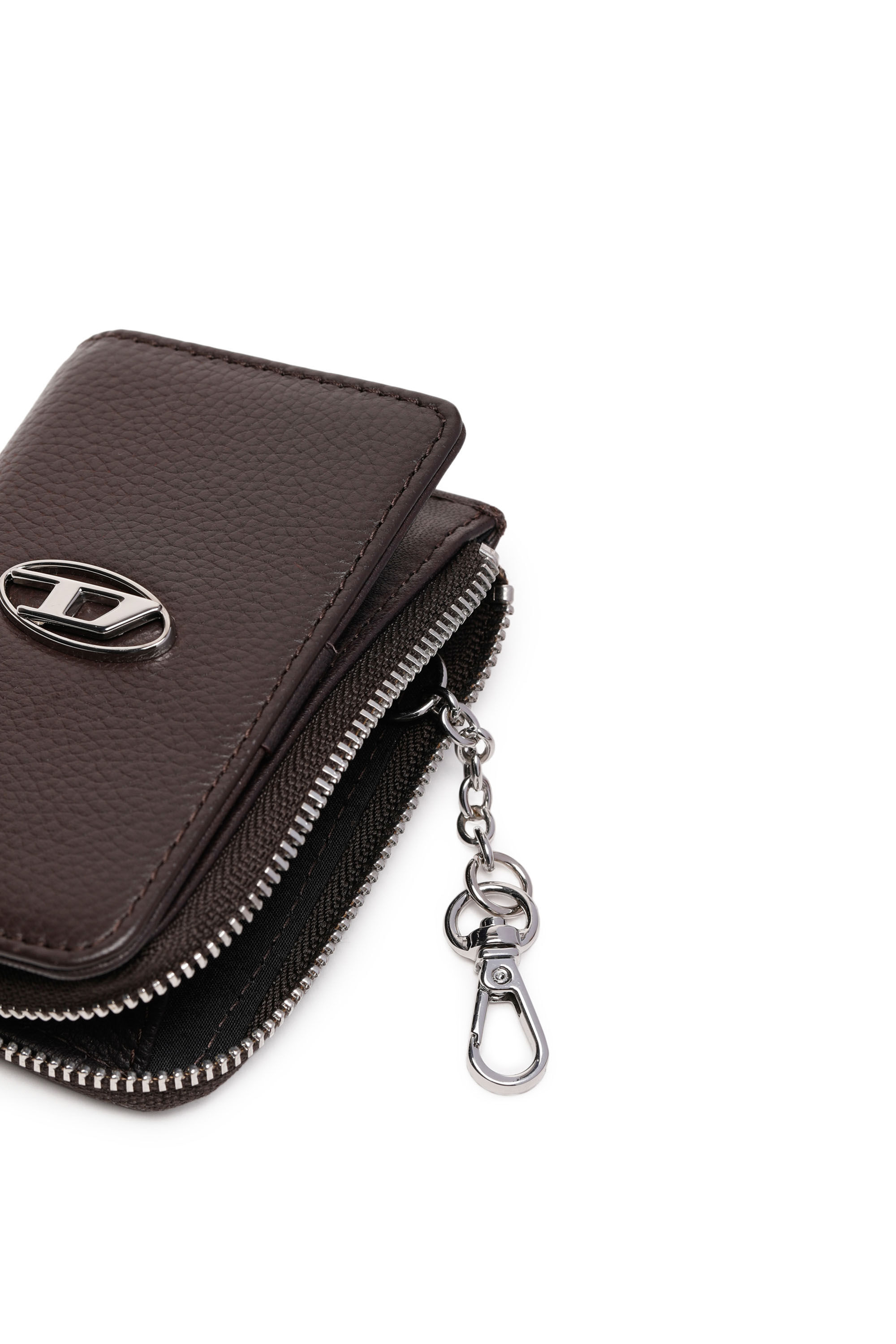 L ZIP KEY Man Key case in grained leather Diesel