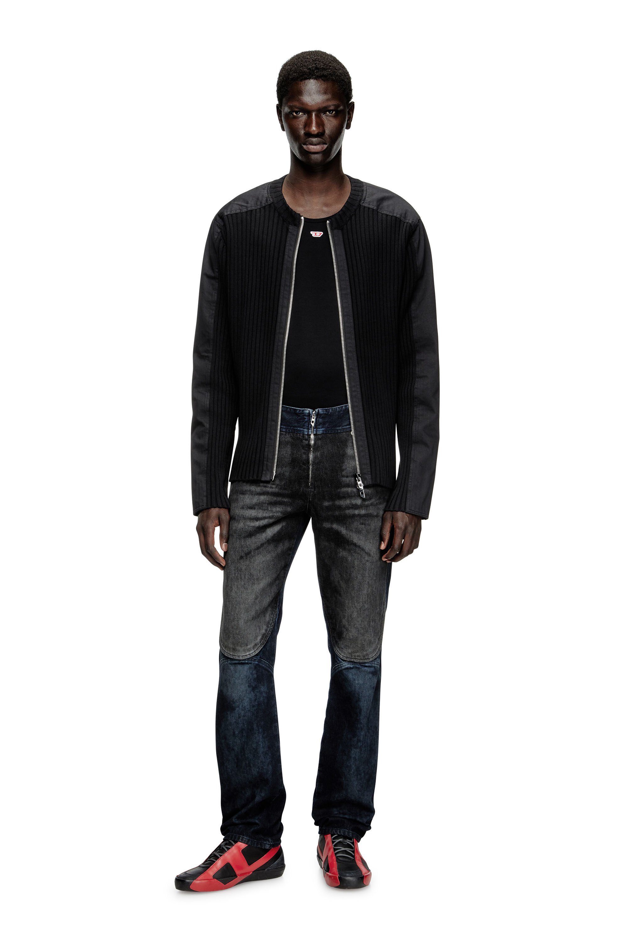 Diesel - K-MATTY, Cardigan zippé avec empiècements utilitaires Homme in ToBeDefined - 1