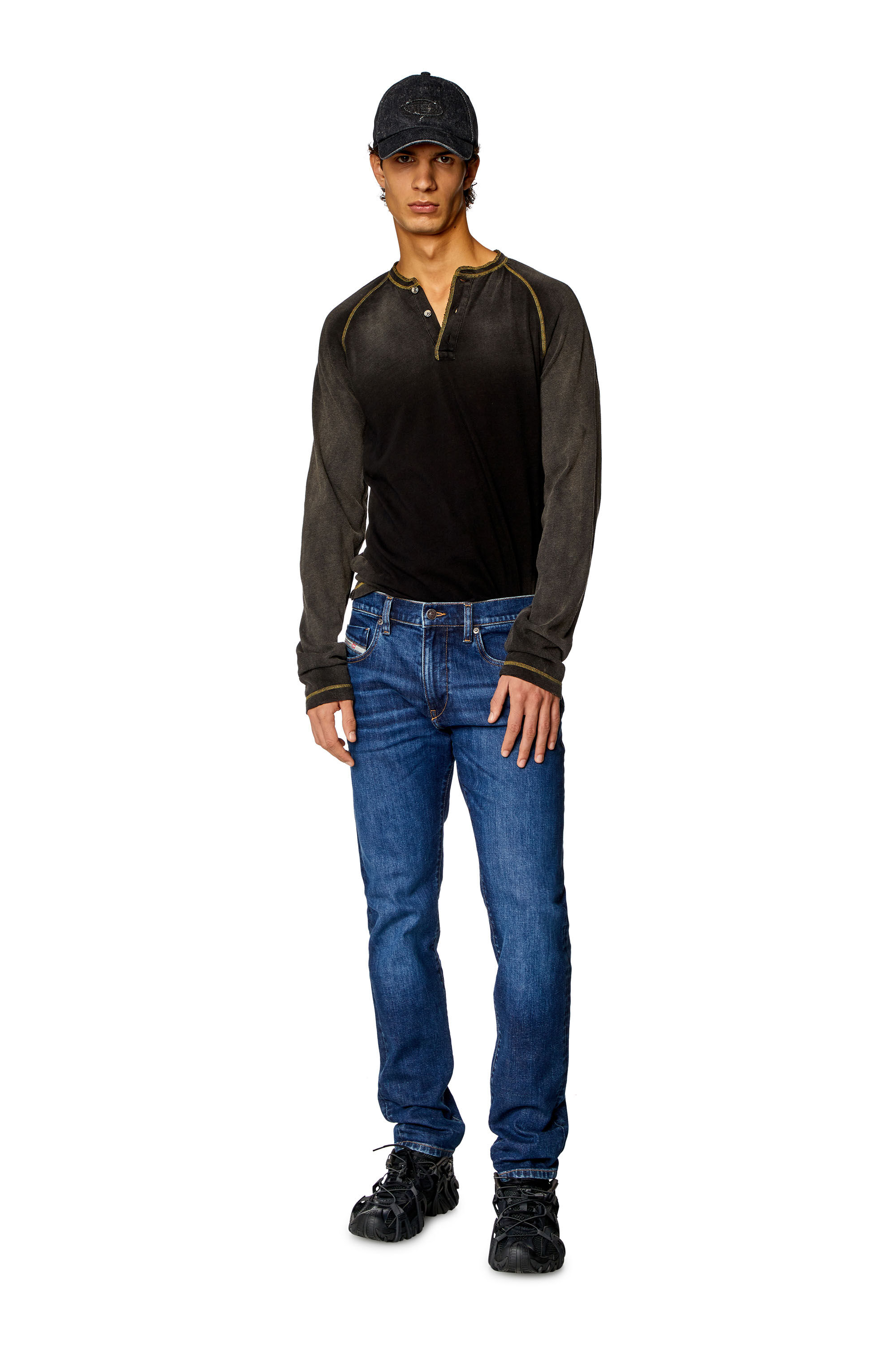 Diesel - Slim Jeans 2019 D-Strukt 0PFAZ Homme, Bleu Foncé - Image 1