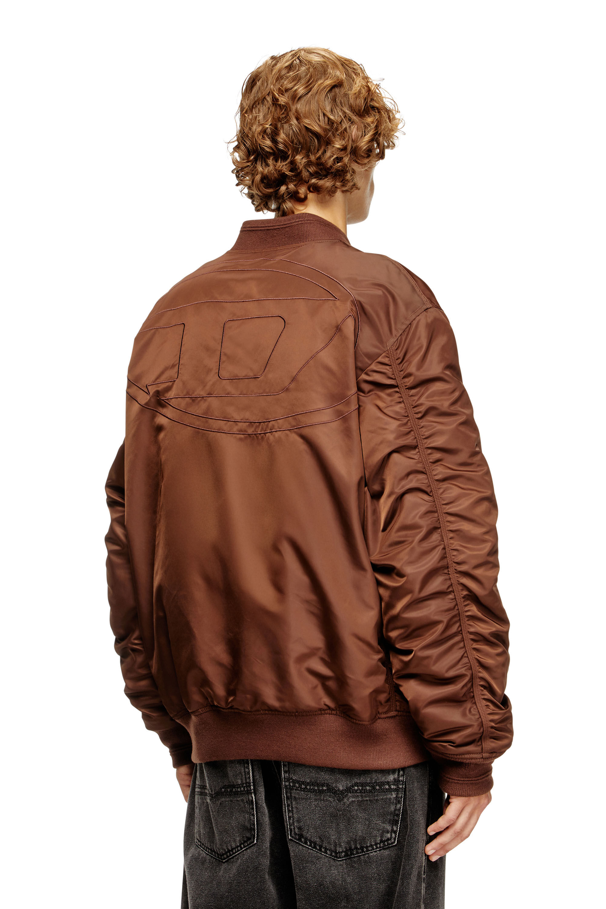 Diesel - J-HELD, Veste bomber en nylon rembourré avec Oval D Homme in ToBeDefined - 5