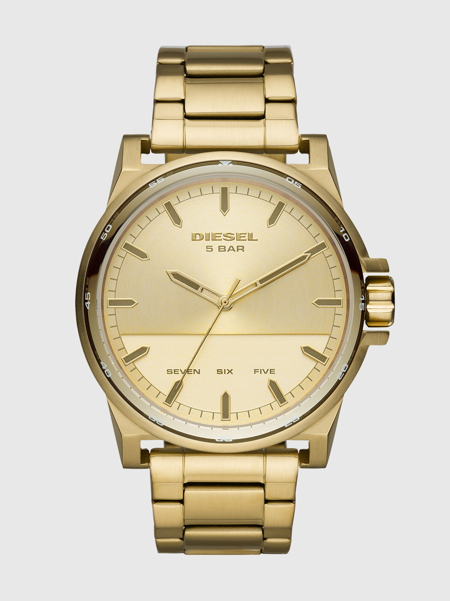 Diesel 5 discount bar watch gold