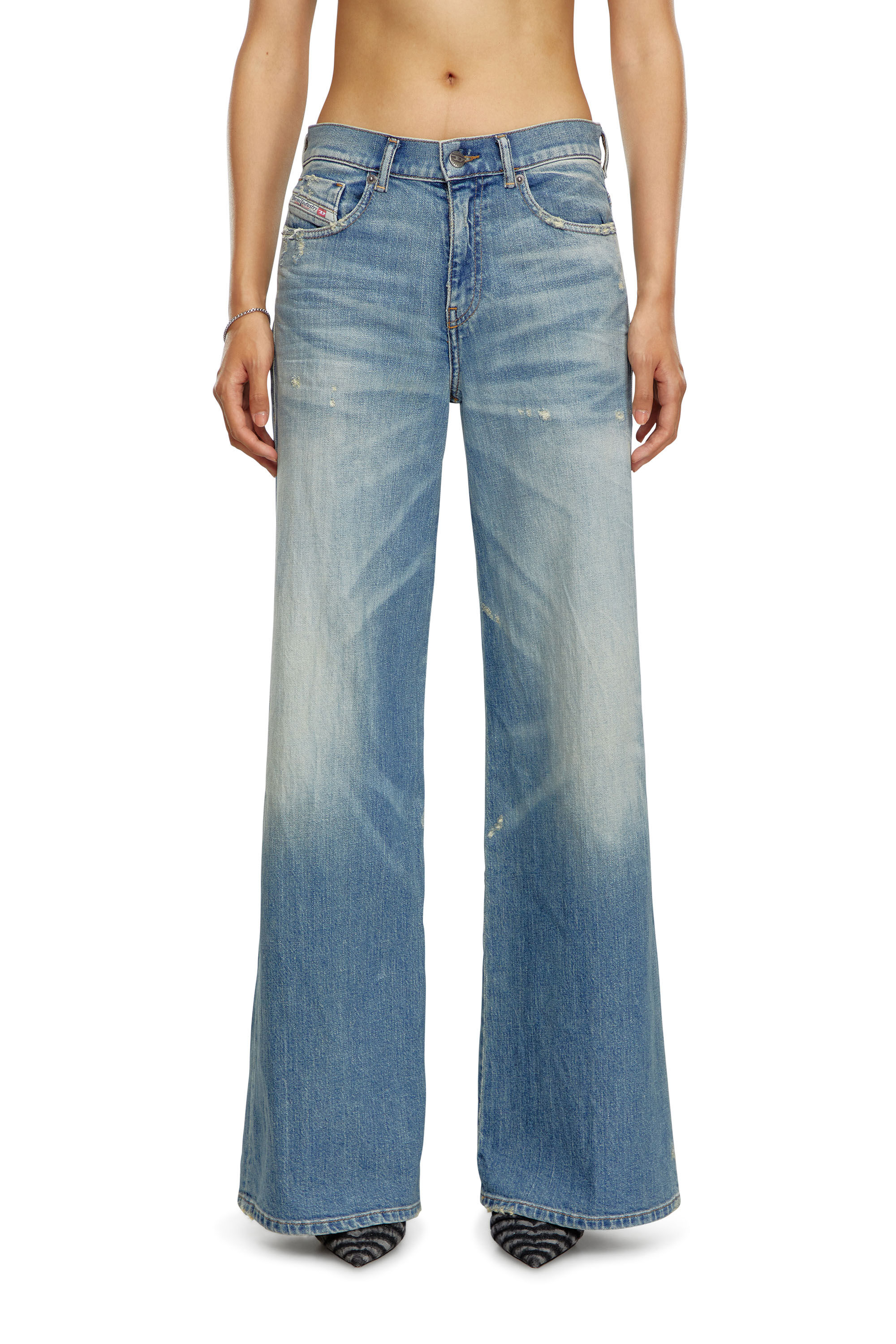 Diesel - Femme Bootcut and Flare Jeans 1978 D-Akemi 09J44, Bleu moyen - Image 3