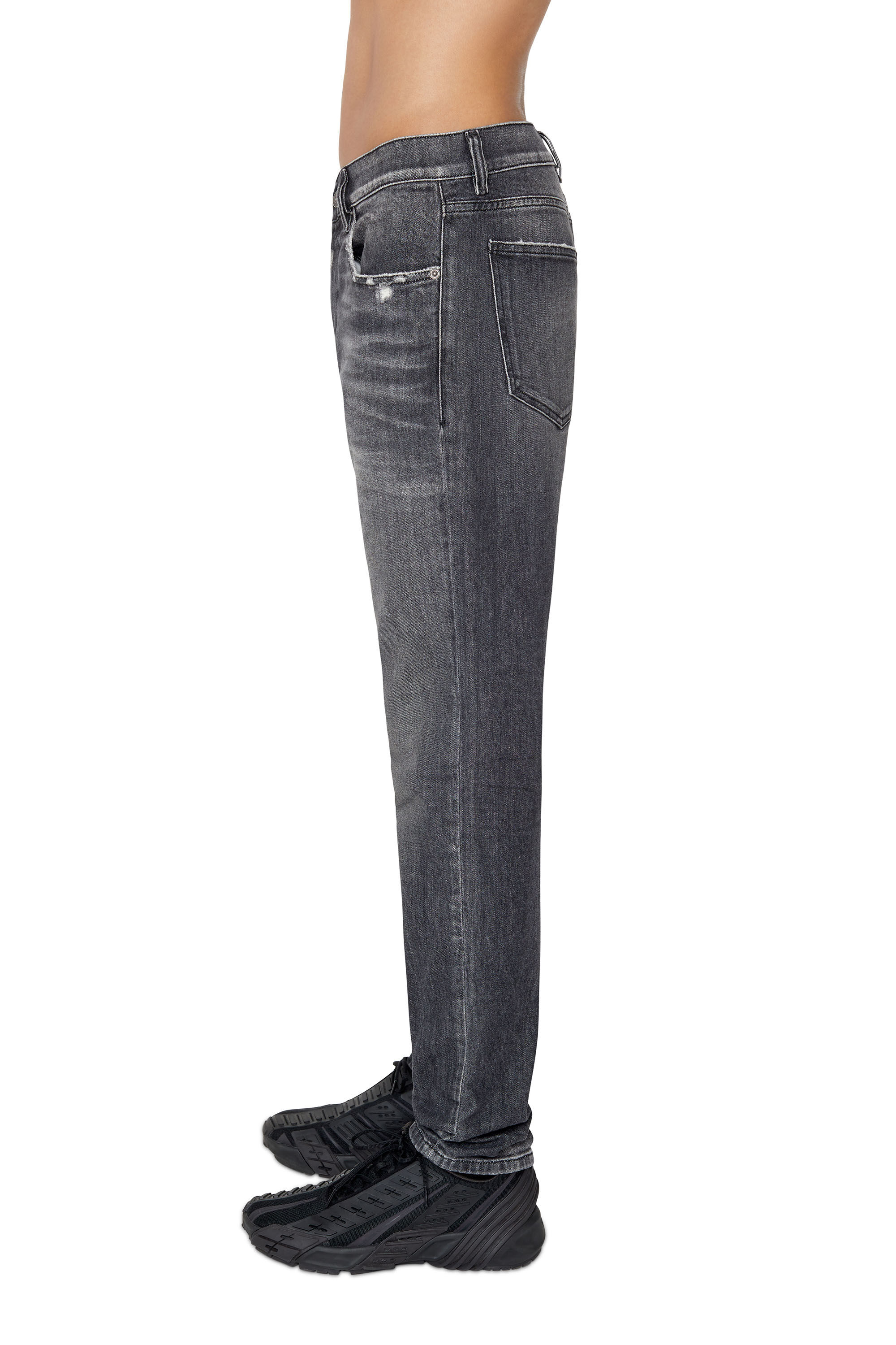 Diesel - Slim Jeans 2019 D-Strukt 09E46, Black/Dark Grey - Image 5