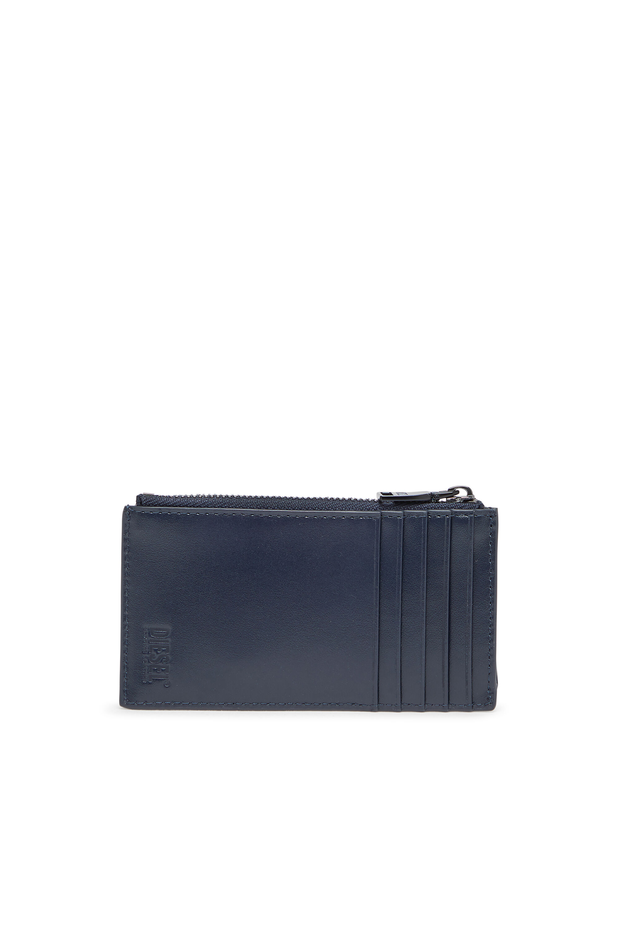 Diesel - HOLI-D CARD HOLDER III, Male's Leather card holder in Blue - 2