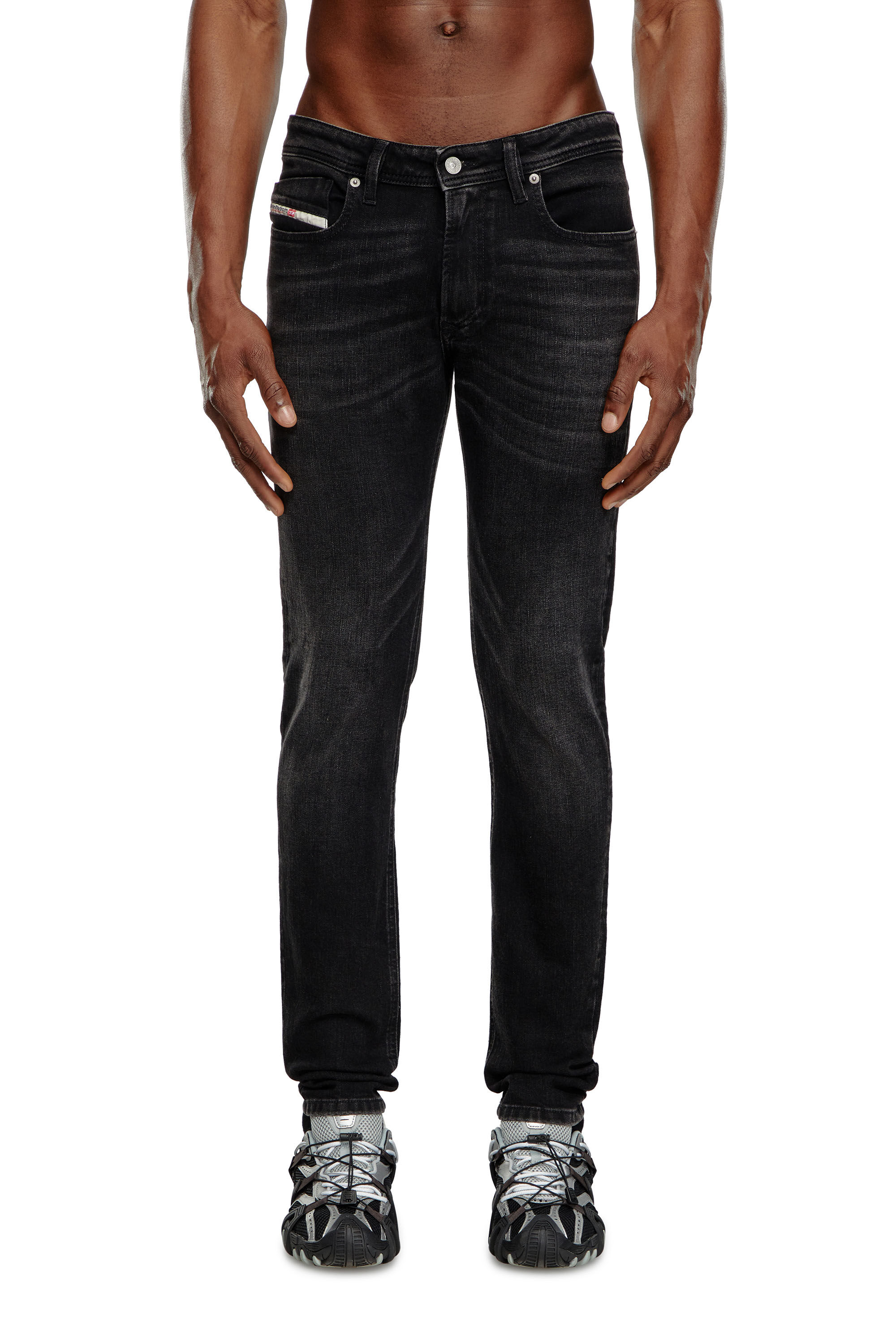 Diesel - Male Skinny Jeans 1979 Sleenker 0GRDA, Black/Dark Grey - Image 3