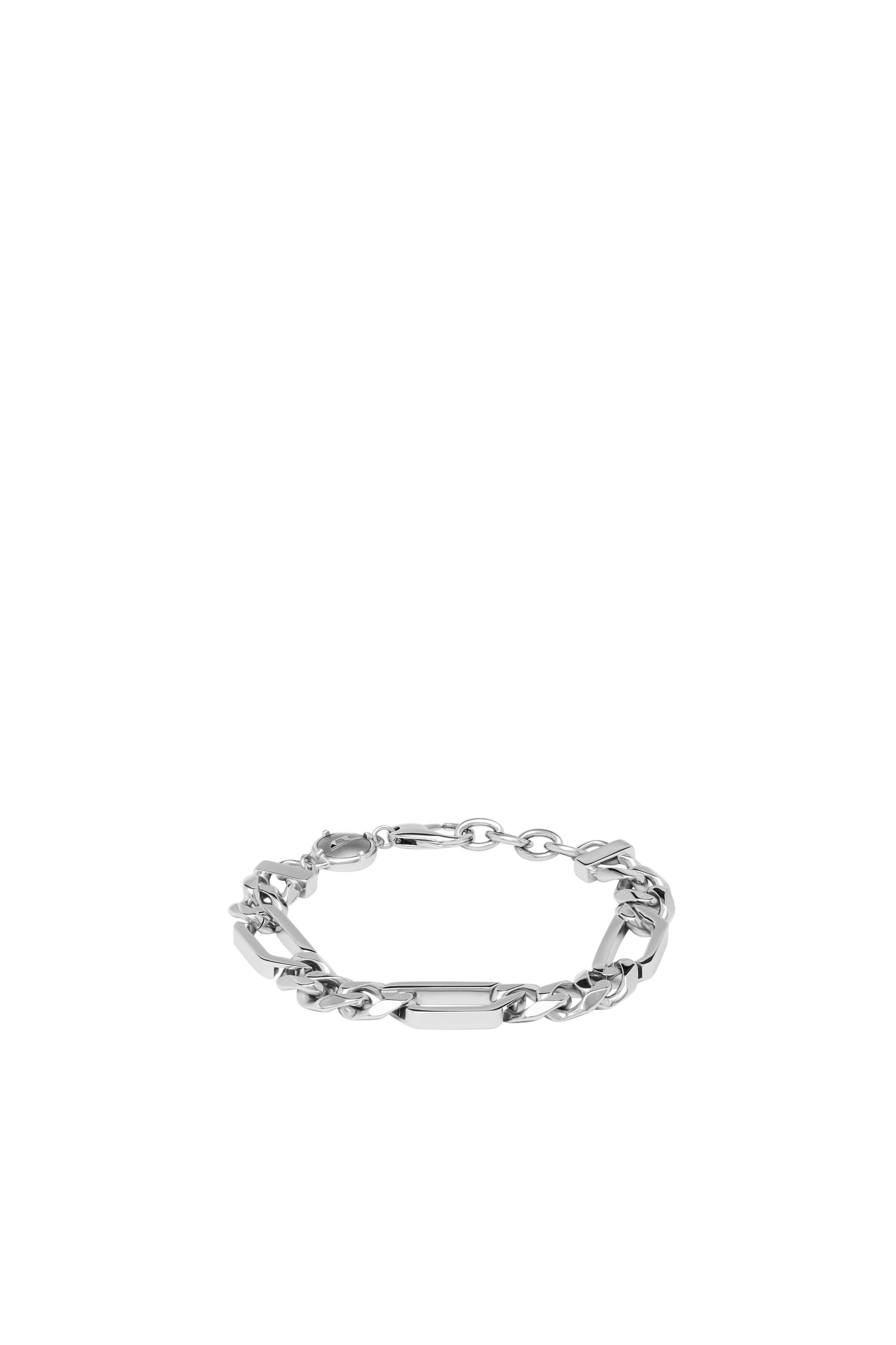 Diesel - DX1351, Unisex Stainless steel chain bracelet in Silver - Image 1