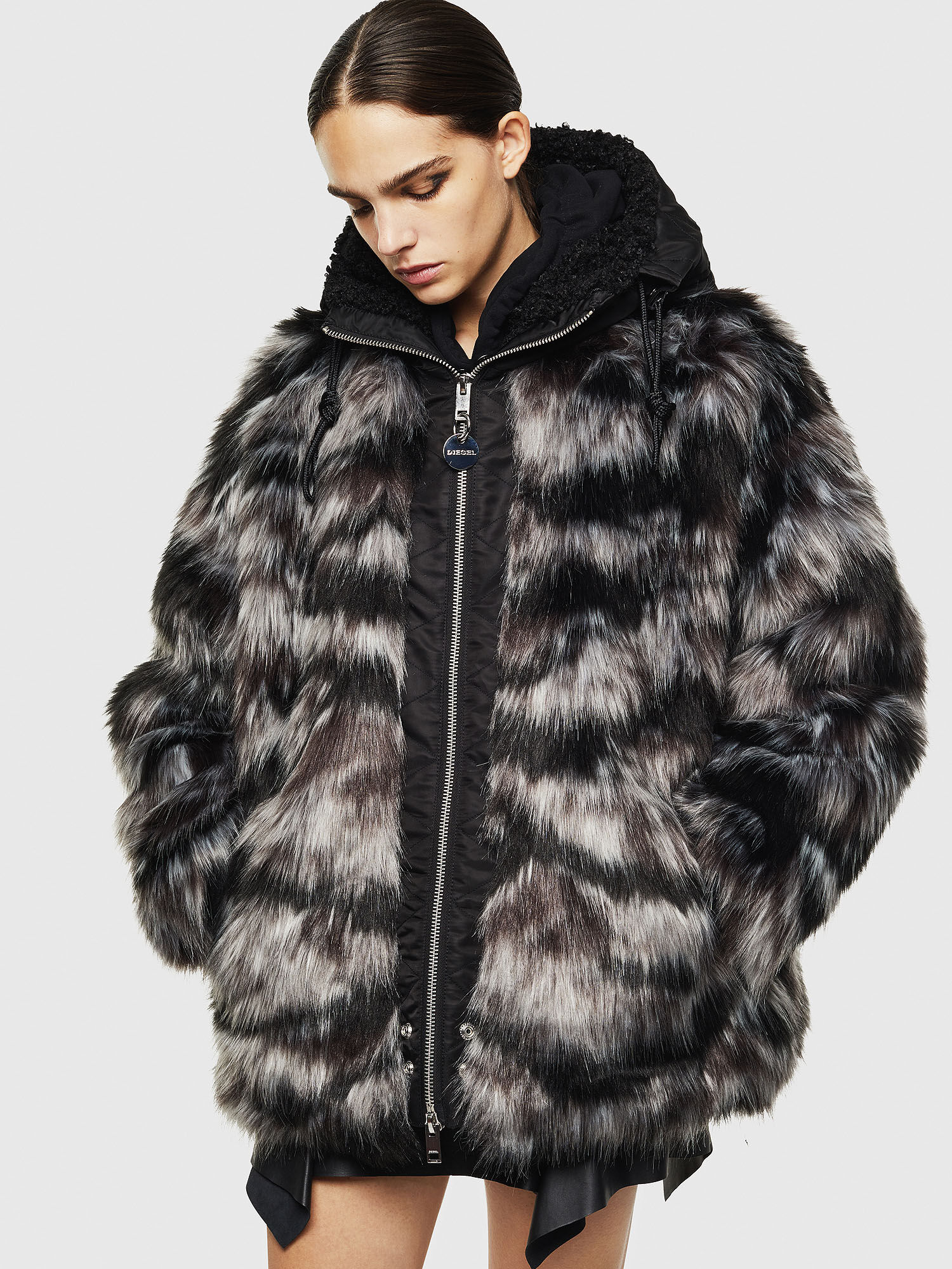 Diesel fur hotsell jacket