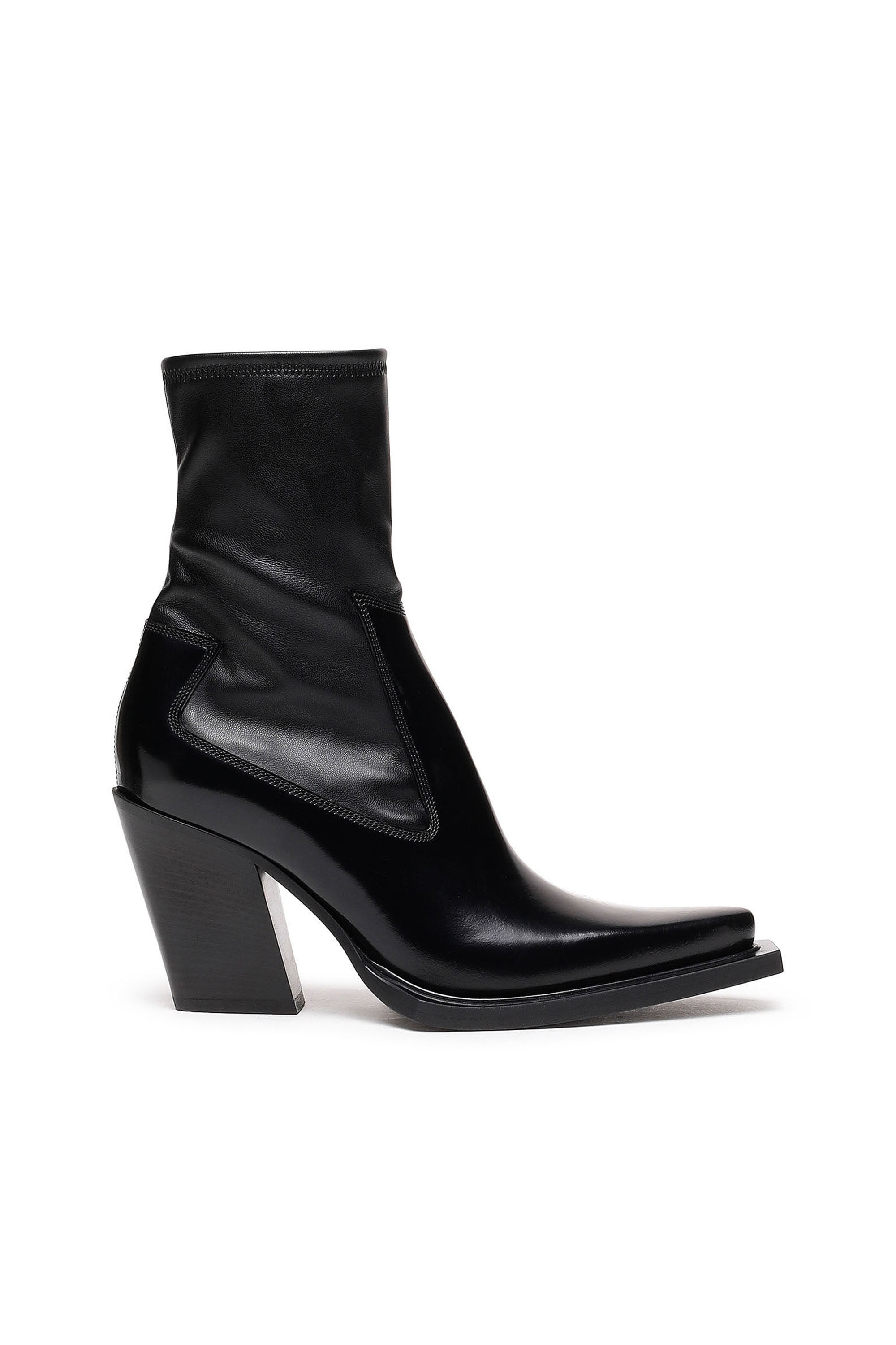 D WESTERN SBT Woman Western boots in glossed leather Diesel