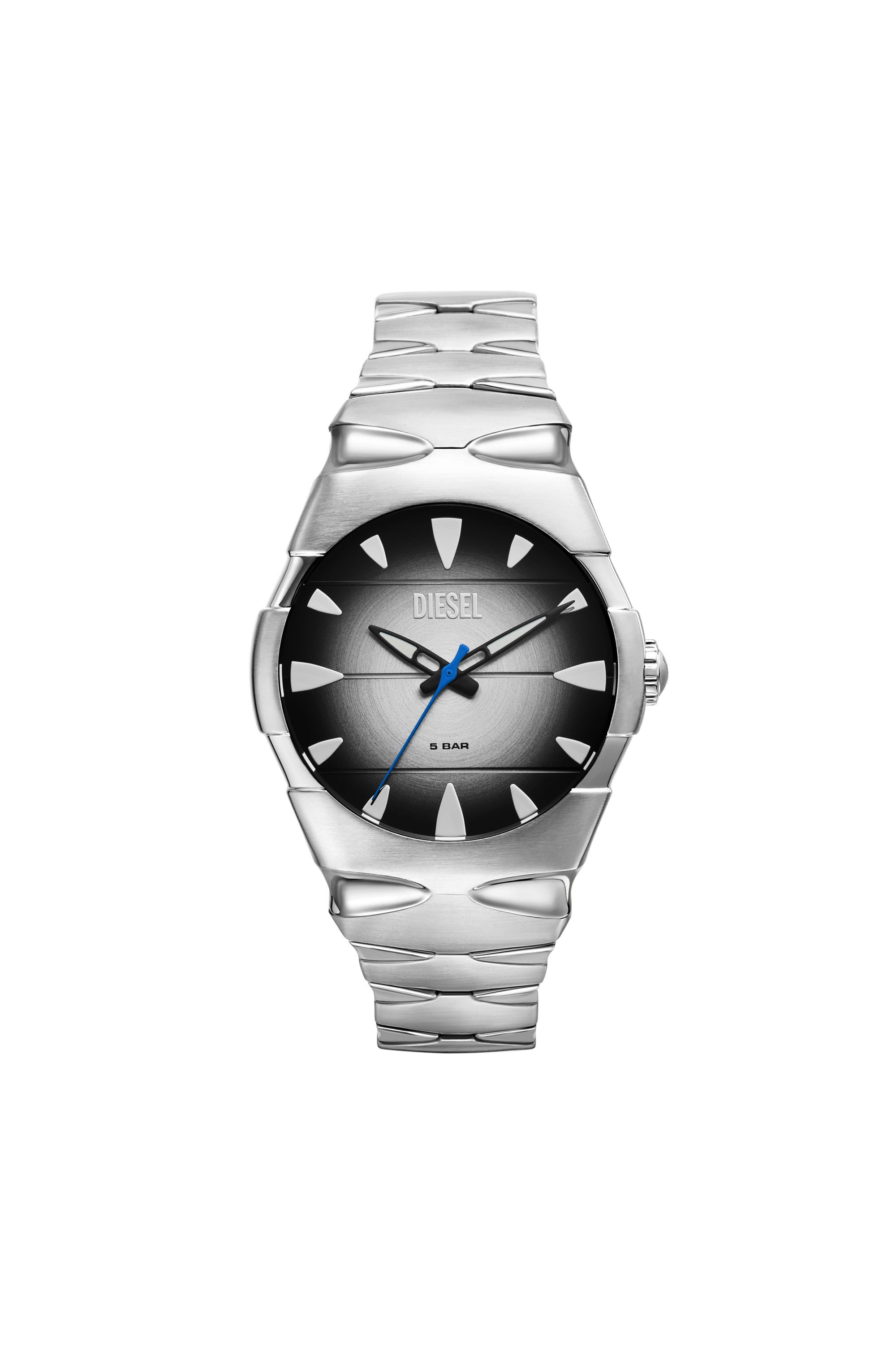 Diesel - DZ2224 WATCH, Male's D-Sruptor Three-Hand Stainless Steel Watch in Silver - 1