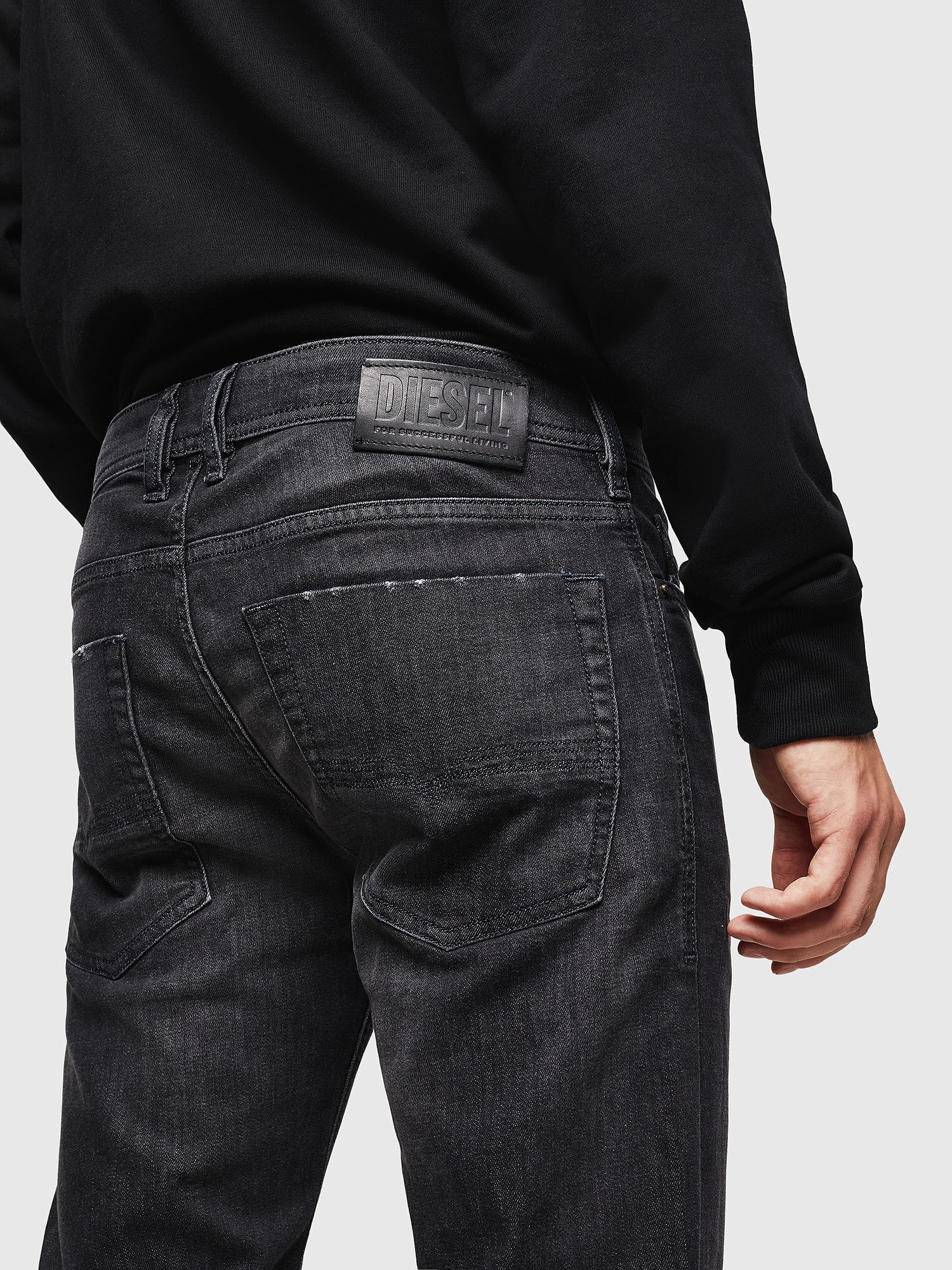 Diesel zatiny black jeans discount