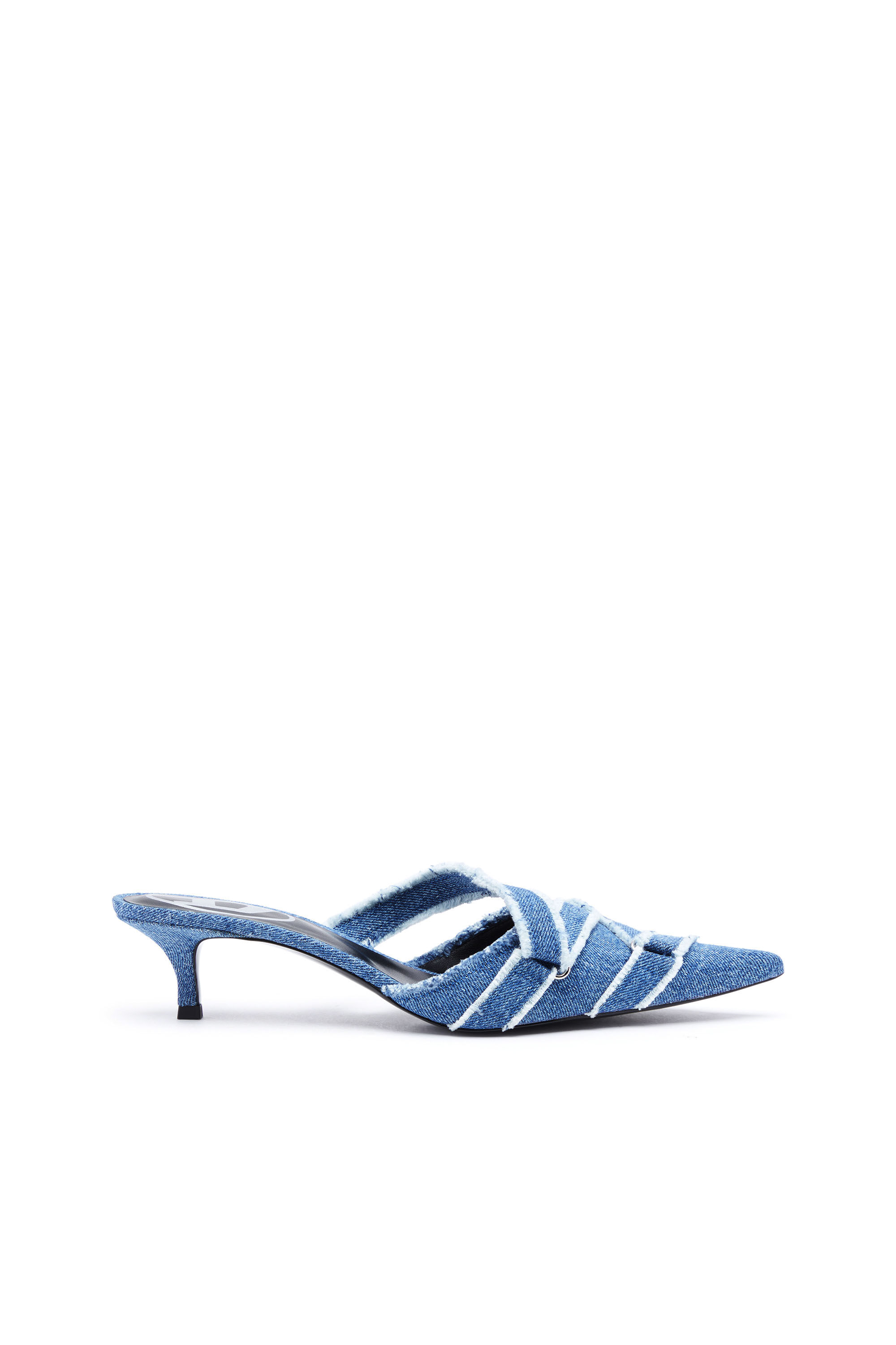 Diesel - D-KITTIE ML, D-Kittie ML - Mules en denim à bout entrecroisé Femme in Bleu - 1