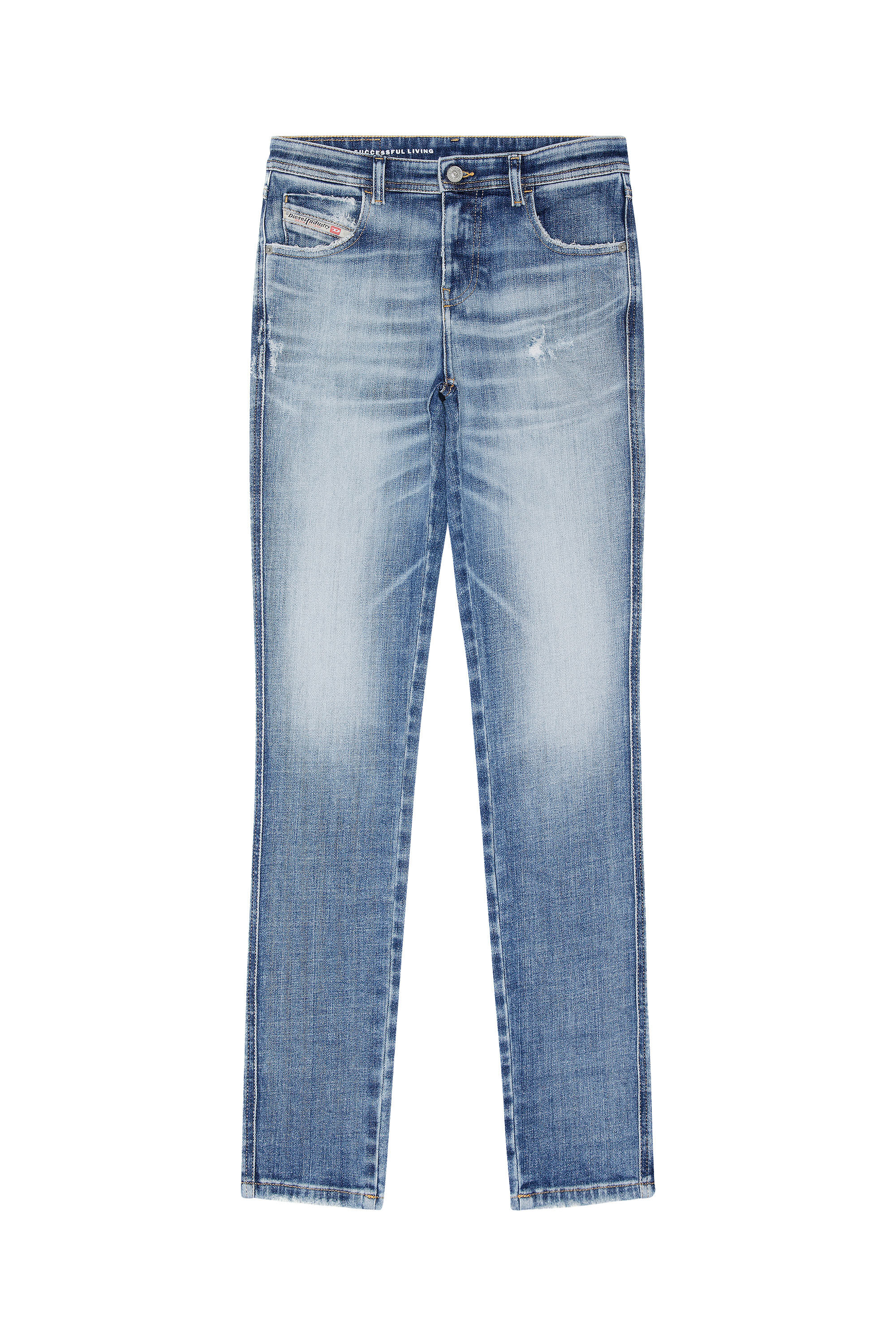 Diesel - Skinny Jeans 2015 Babhila 09G35, Bleu moyen - Image 2