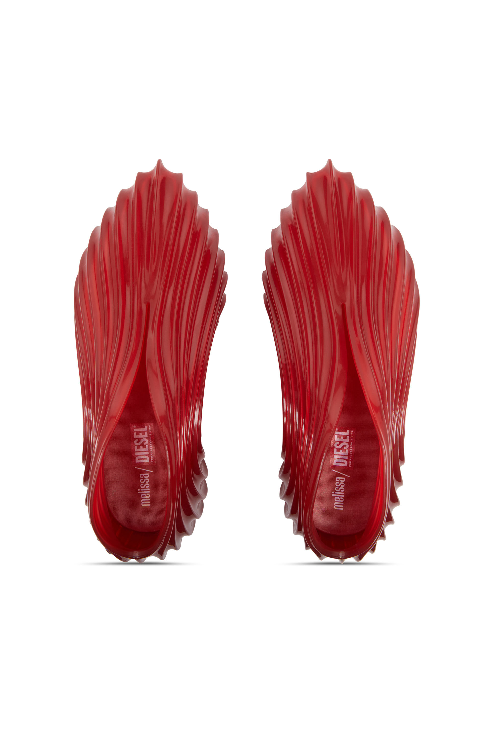Diesel - MELISSA QUANTUM SNEAKERS X, Sneaker sans lacets en Melflex® Mixte in Rouge - 4