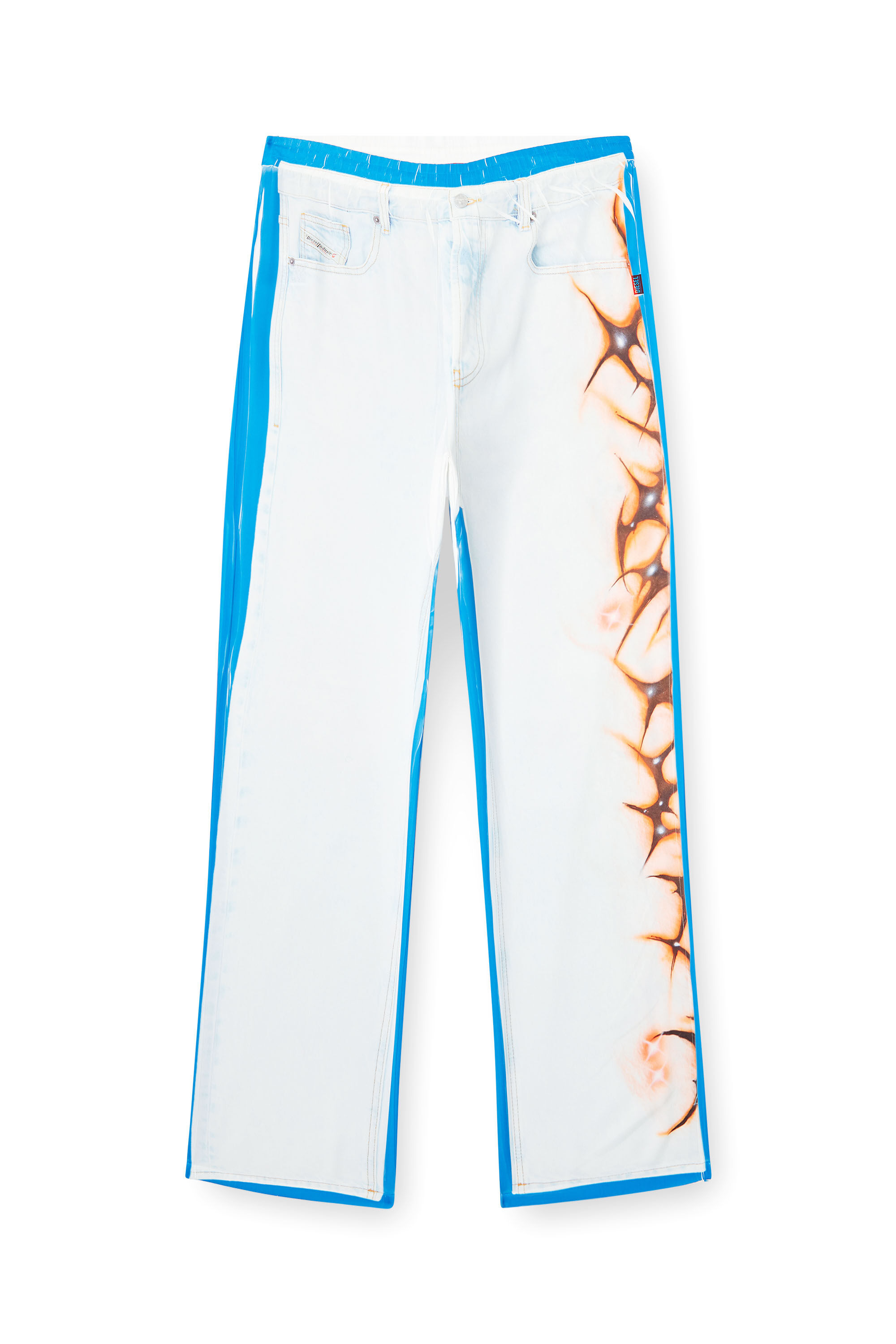 Diesel - P-AFTER-GRAFFITI-JAP, Pantalon avec fit relaxed et imprimé graffiti Mixte in Polychrome - 2
