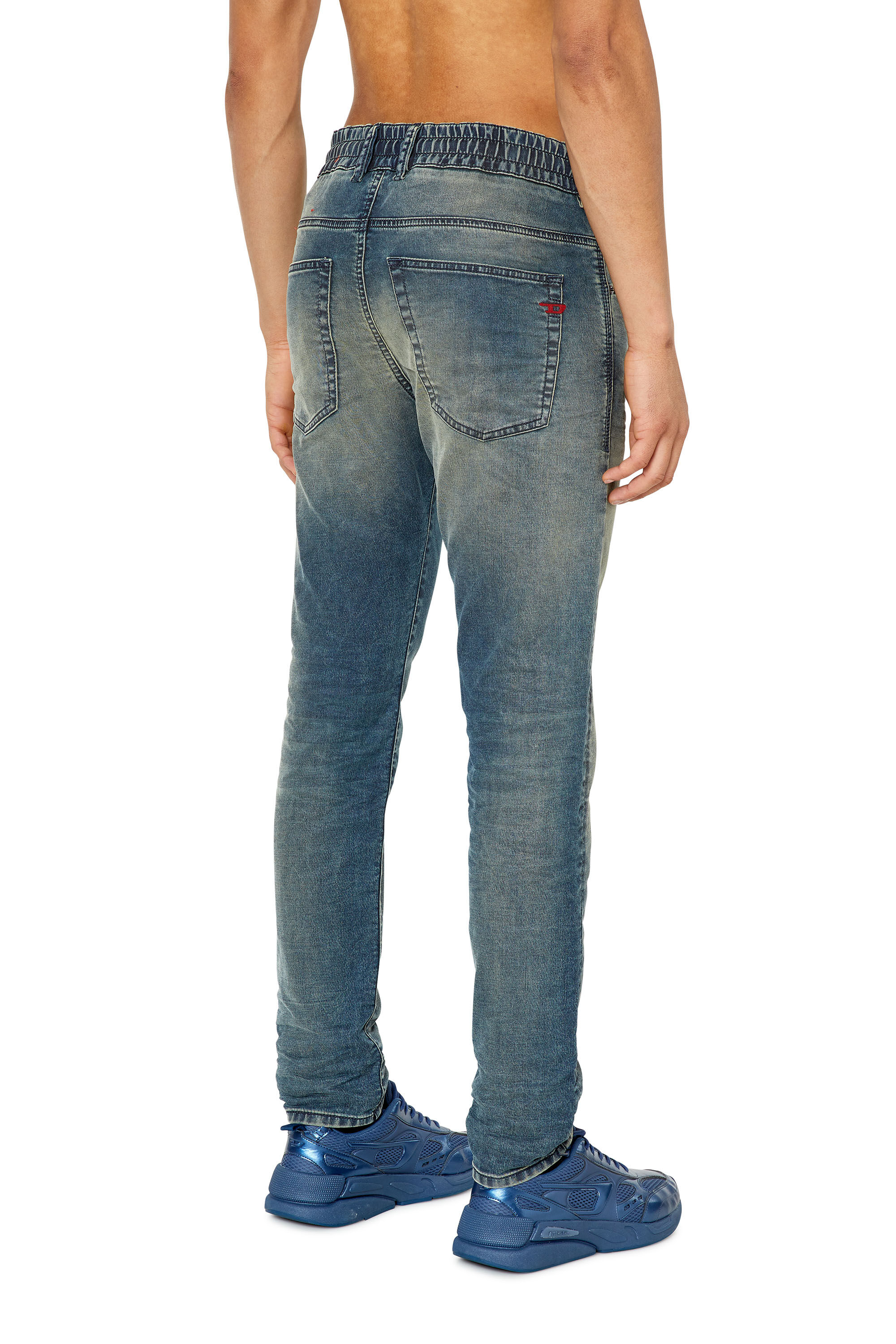 Diesel - Tapered 2030 D-Krooley Joggjeans® 068DS, Tapered 2030 D-Krooley Joggjeans® Homme in Bleu - 4